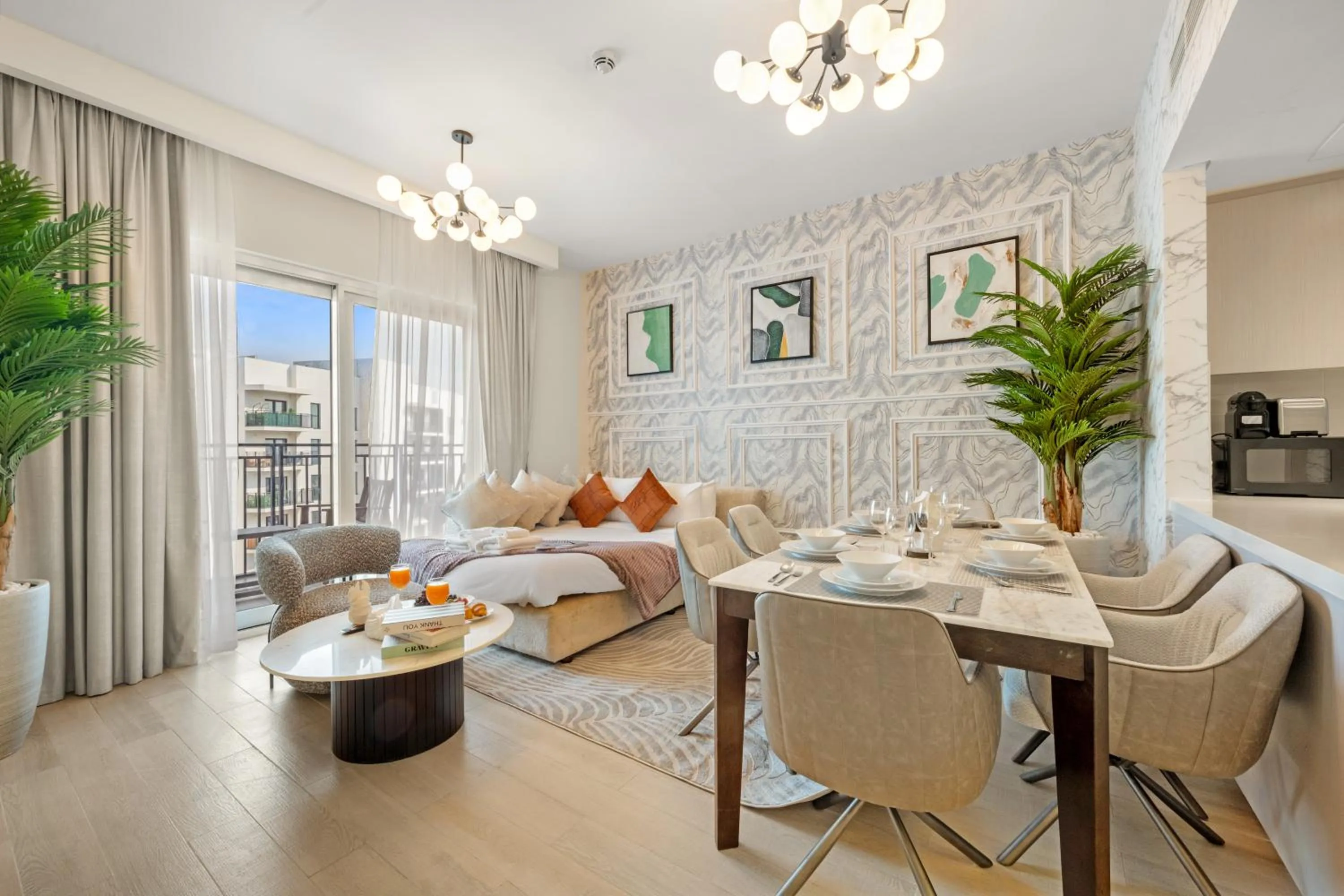 Living room in Desert Key - Perfectly Located Yas Island Premier Apts