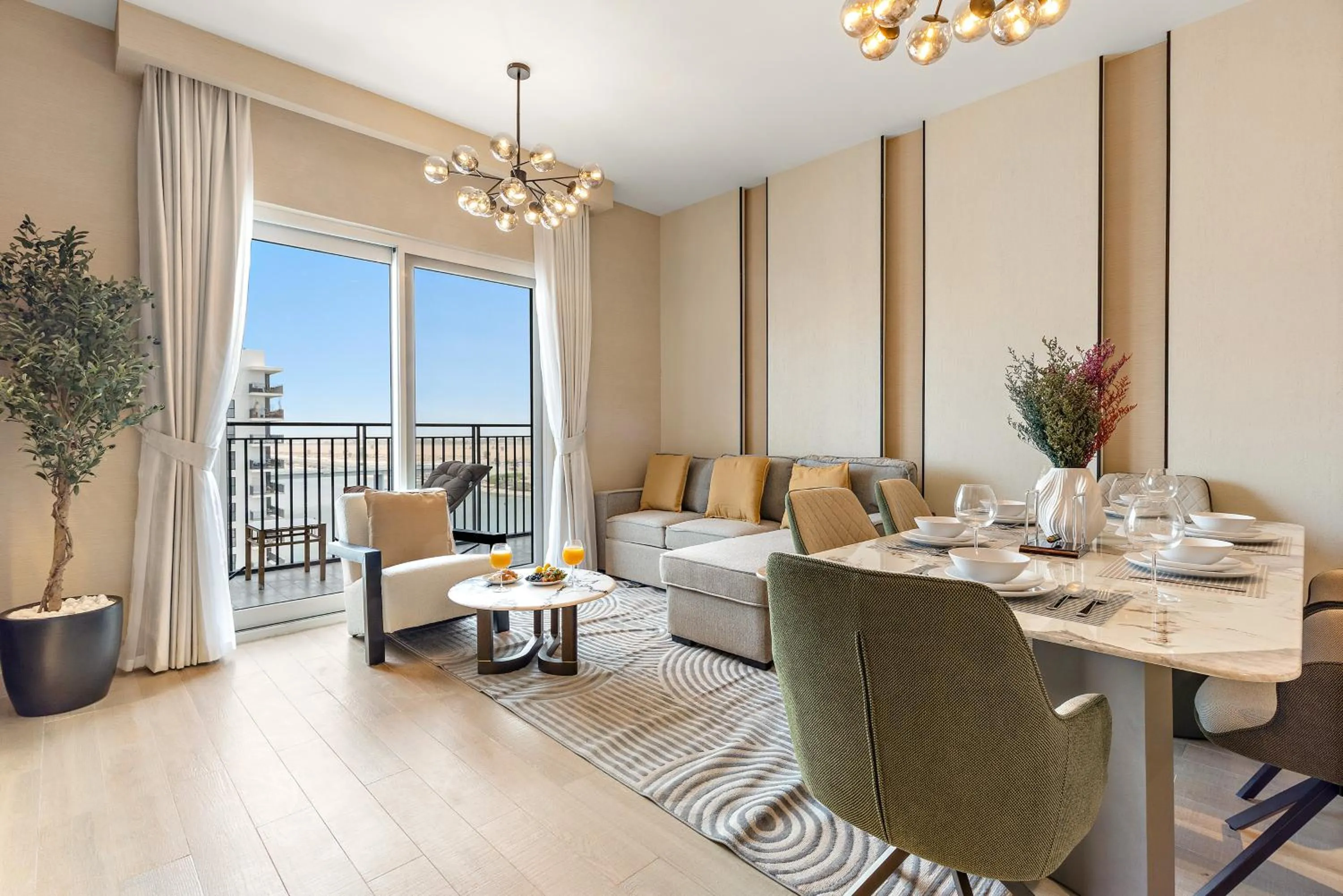 Balcony/Terrace in Desert Key - Perfectly Located Yas Island Premier Apts