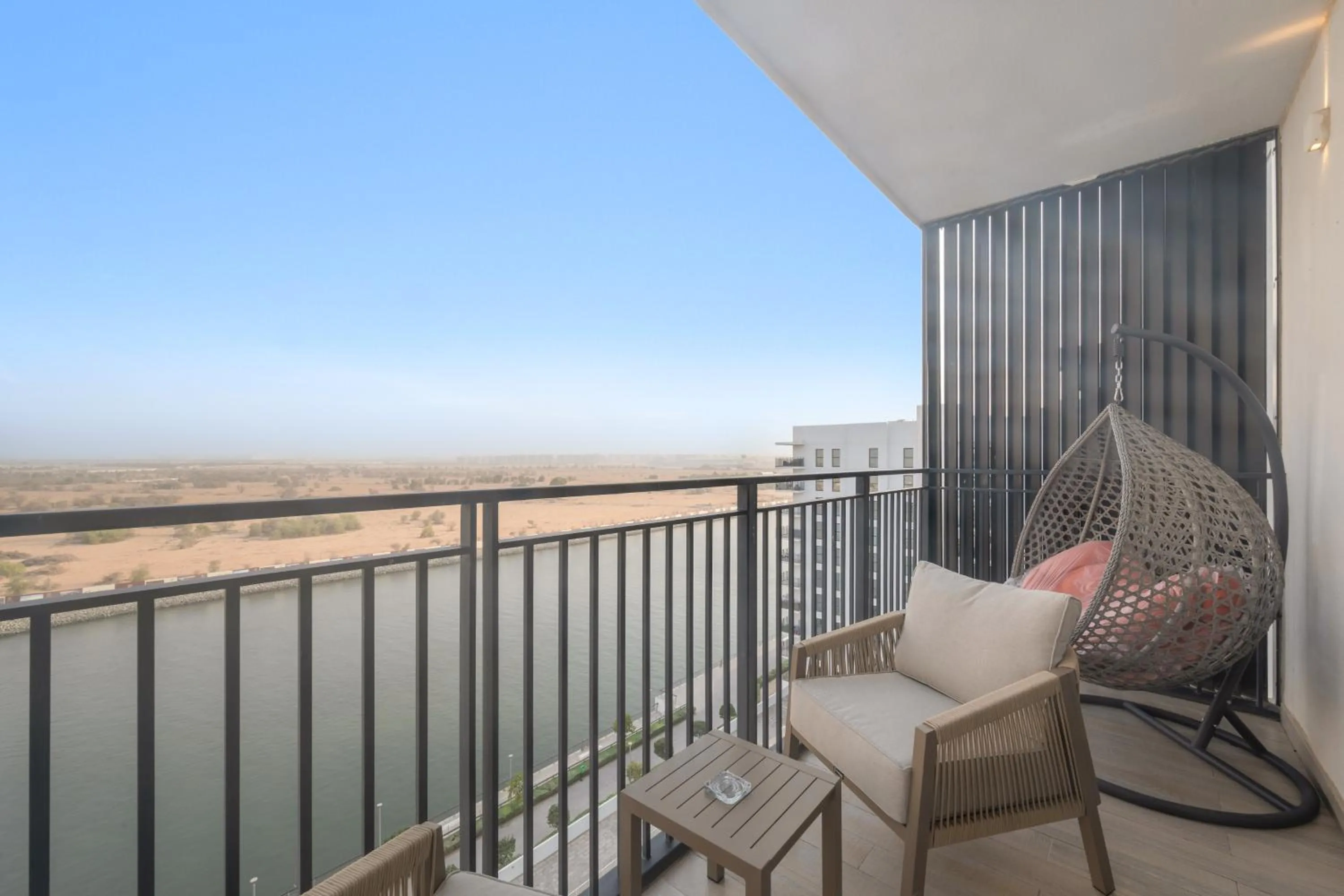 Balcony/Terrace in Desert Key - Perfectly Located Yas Island Premier Apts