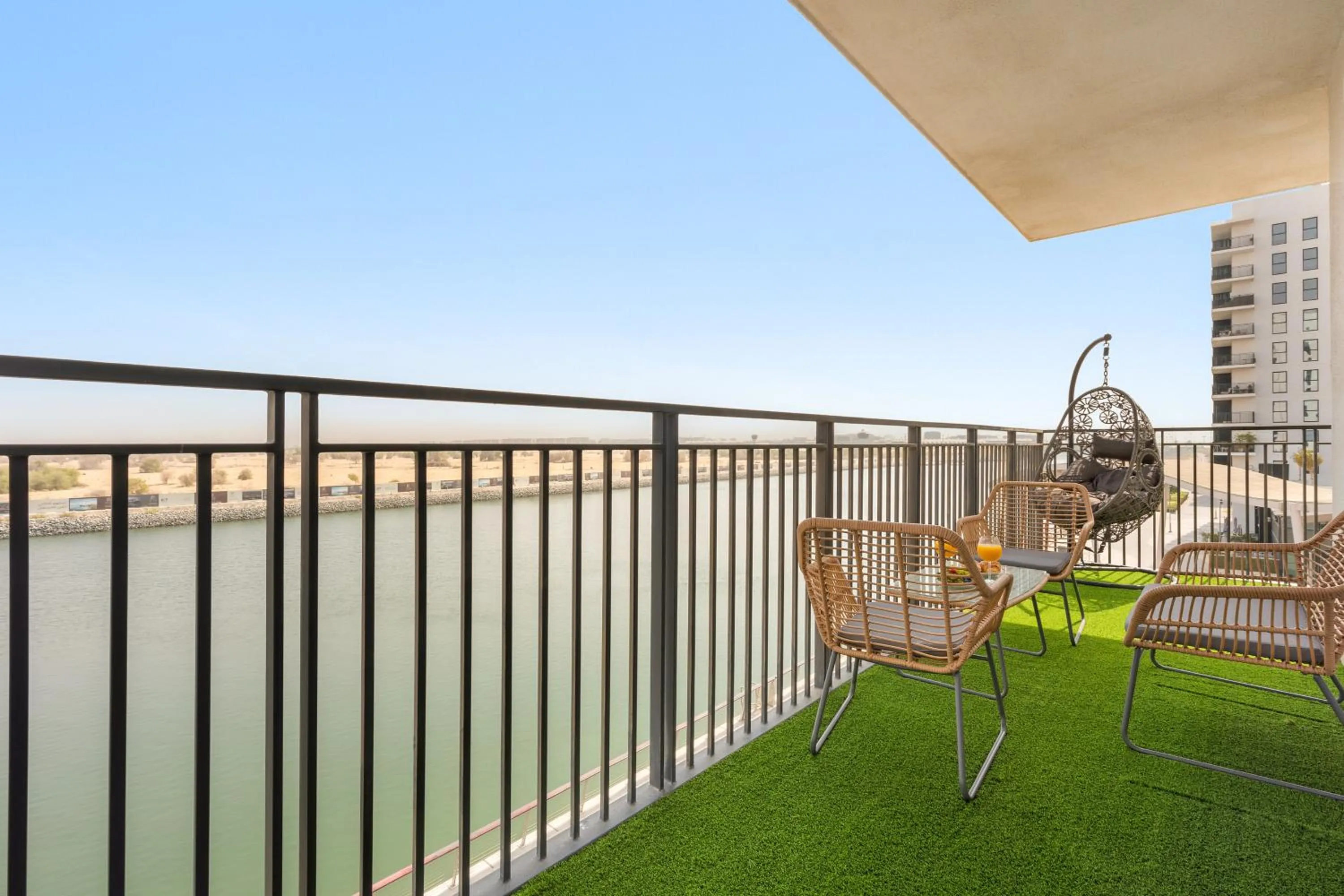 Balcony/Terrace in Desert Key - Perfectly Located Yas Island Premier Apts