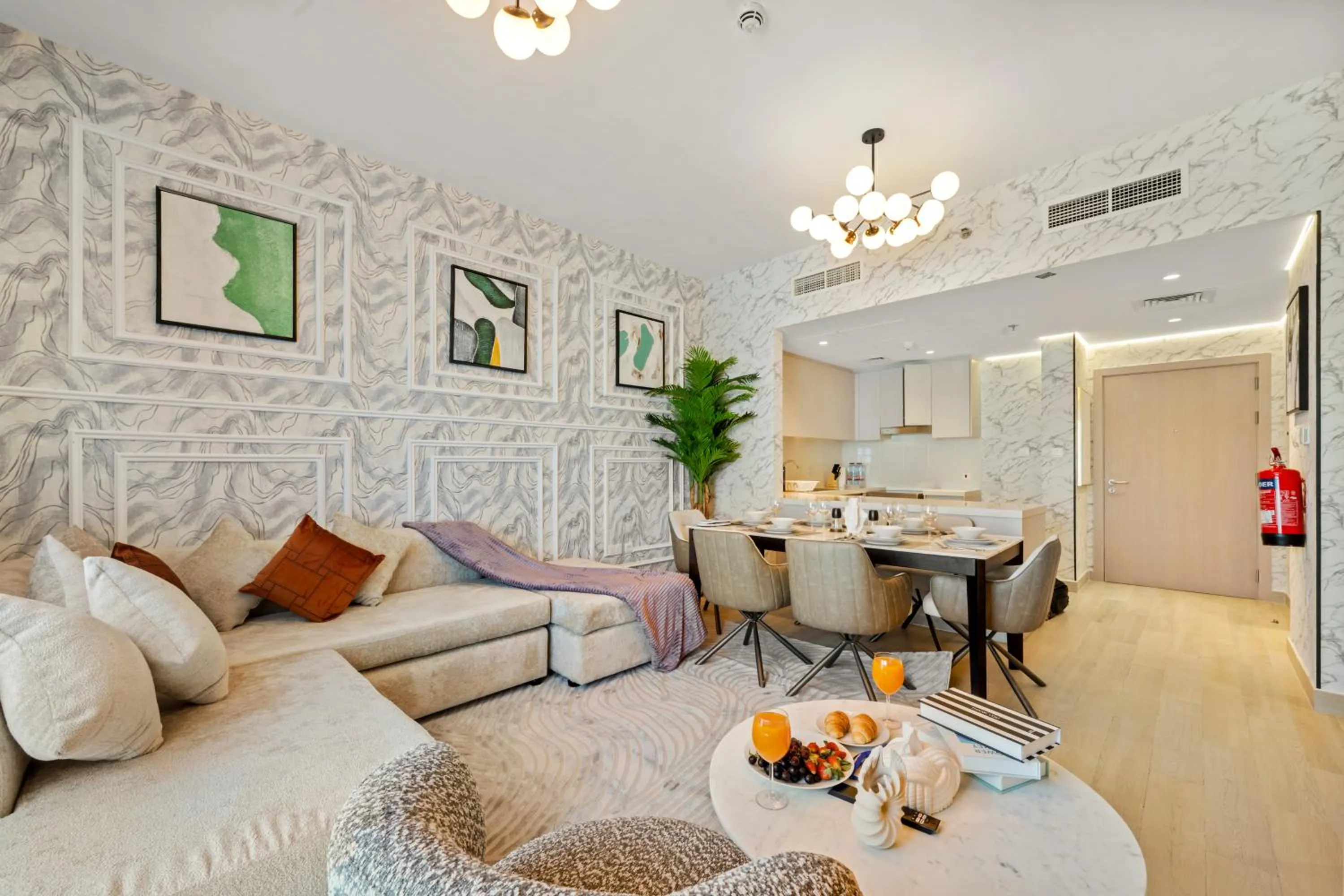 Living room in Desert Key - Perfectly Located Yas Island Premier Apts