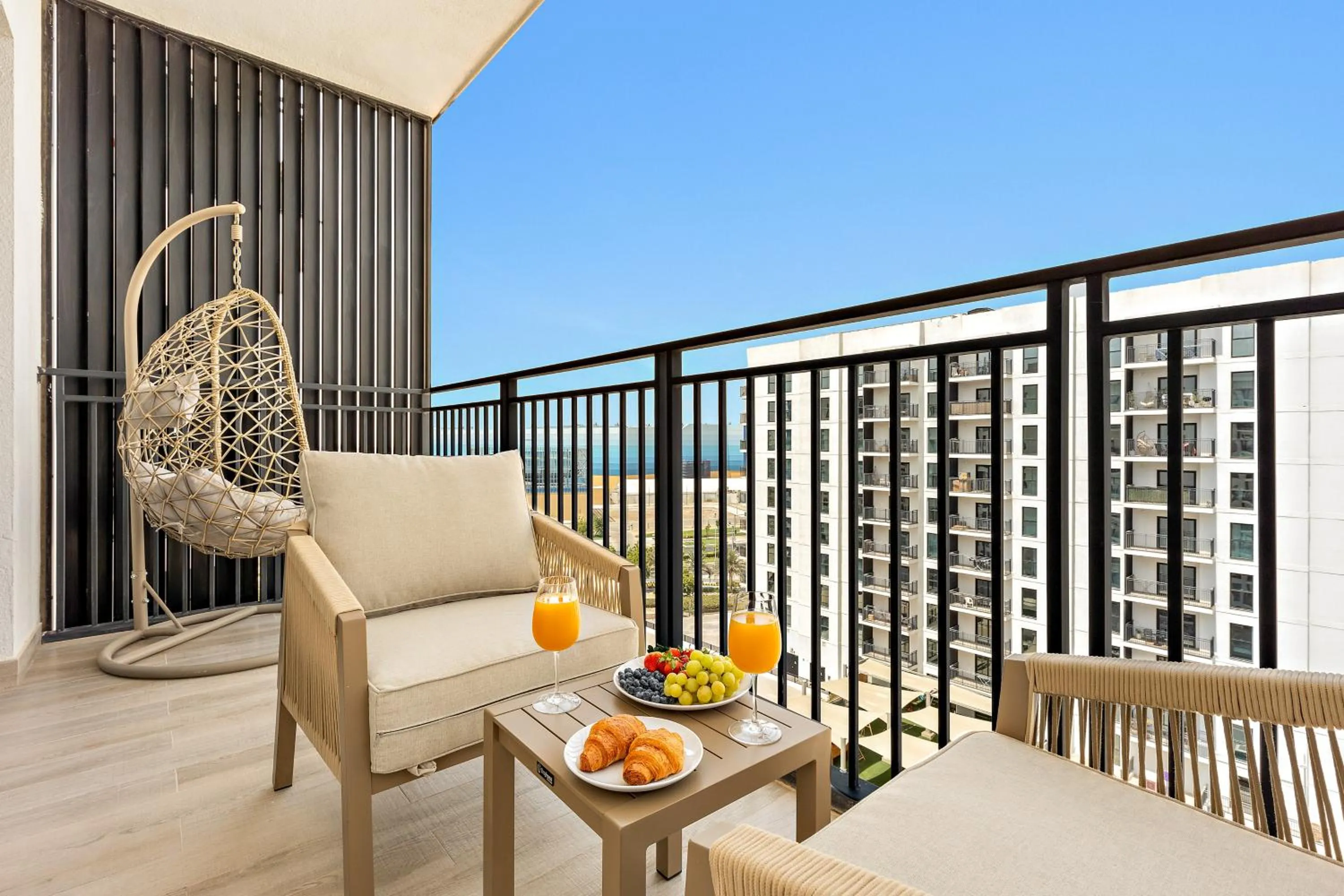 Balcony/Terrace in Desert Key - Perfectly Located Yas Island Premier Apts
