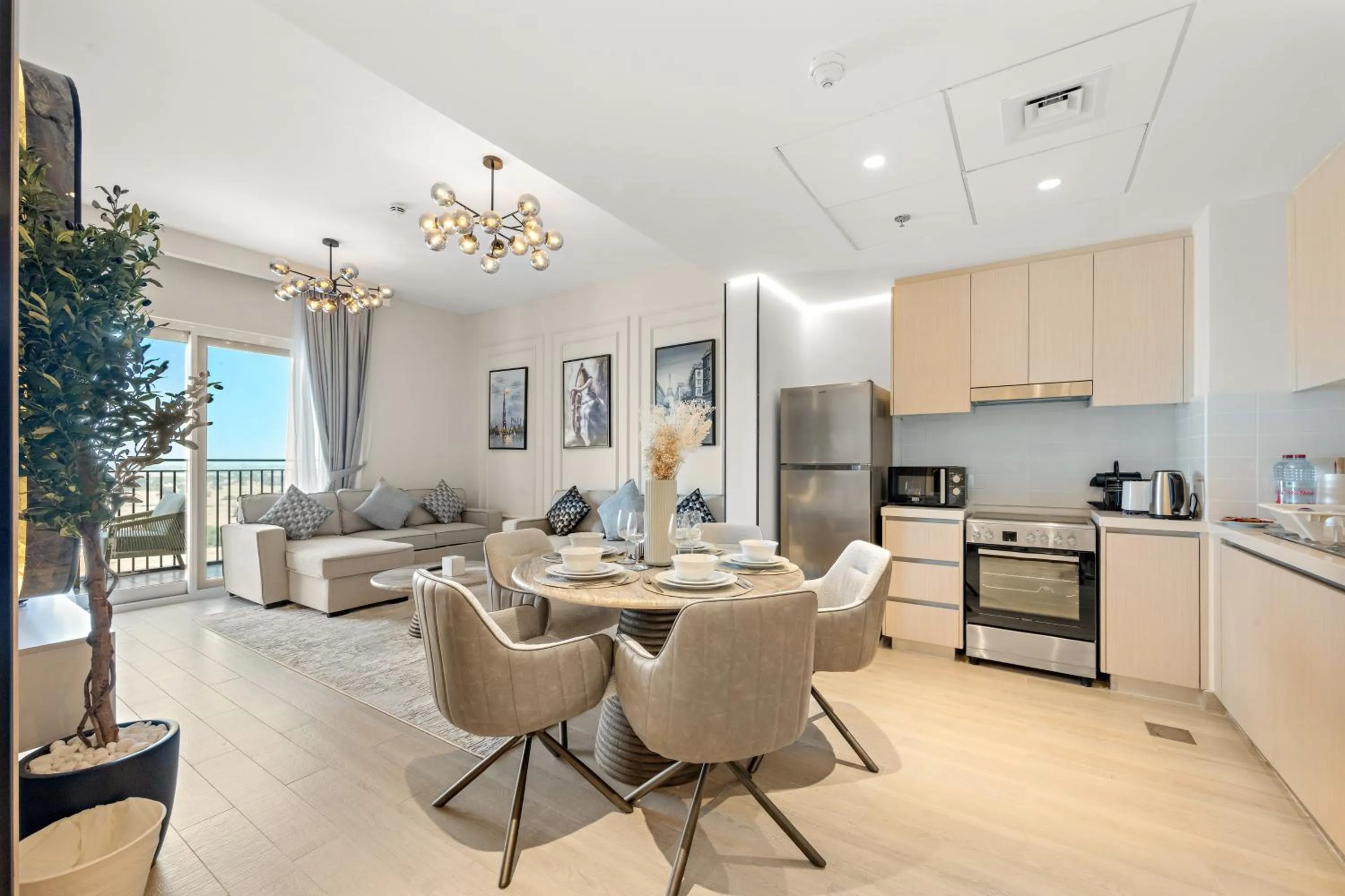 Living room in Desert Key - Perfectly Located Yas Island Premier Apts