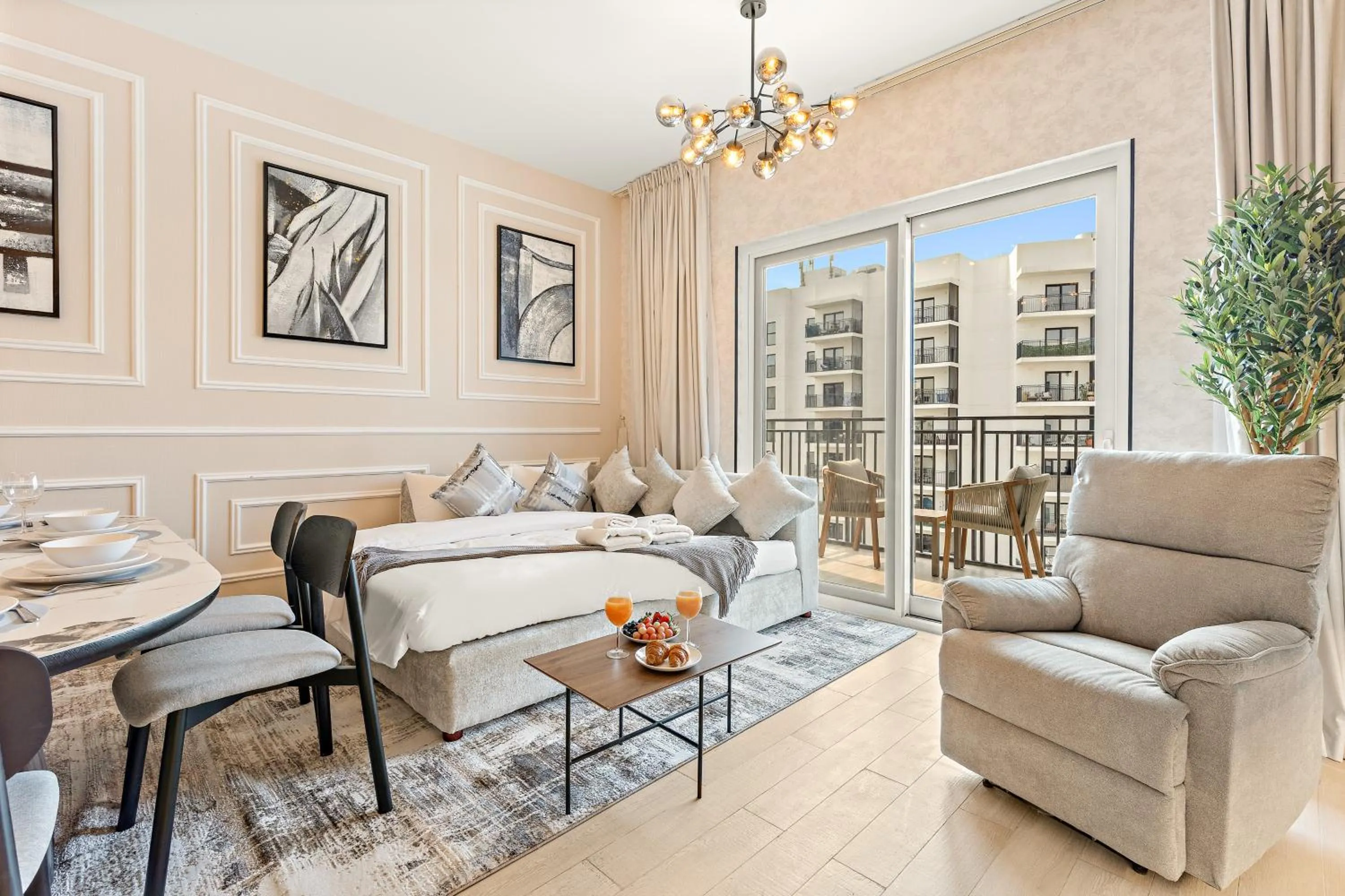 Living room in Desert Key - Perfectly Located Yas Island Premier Apts