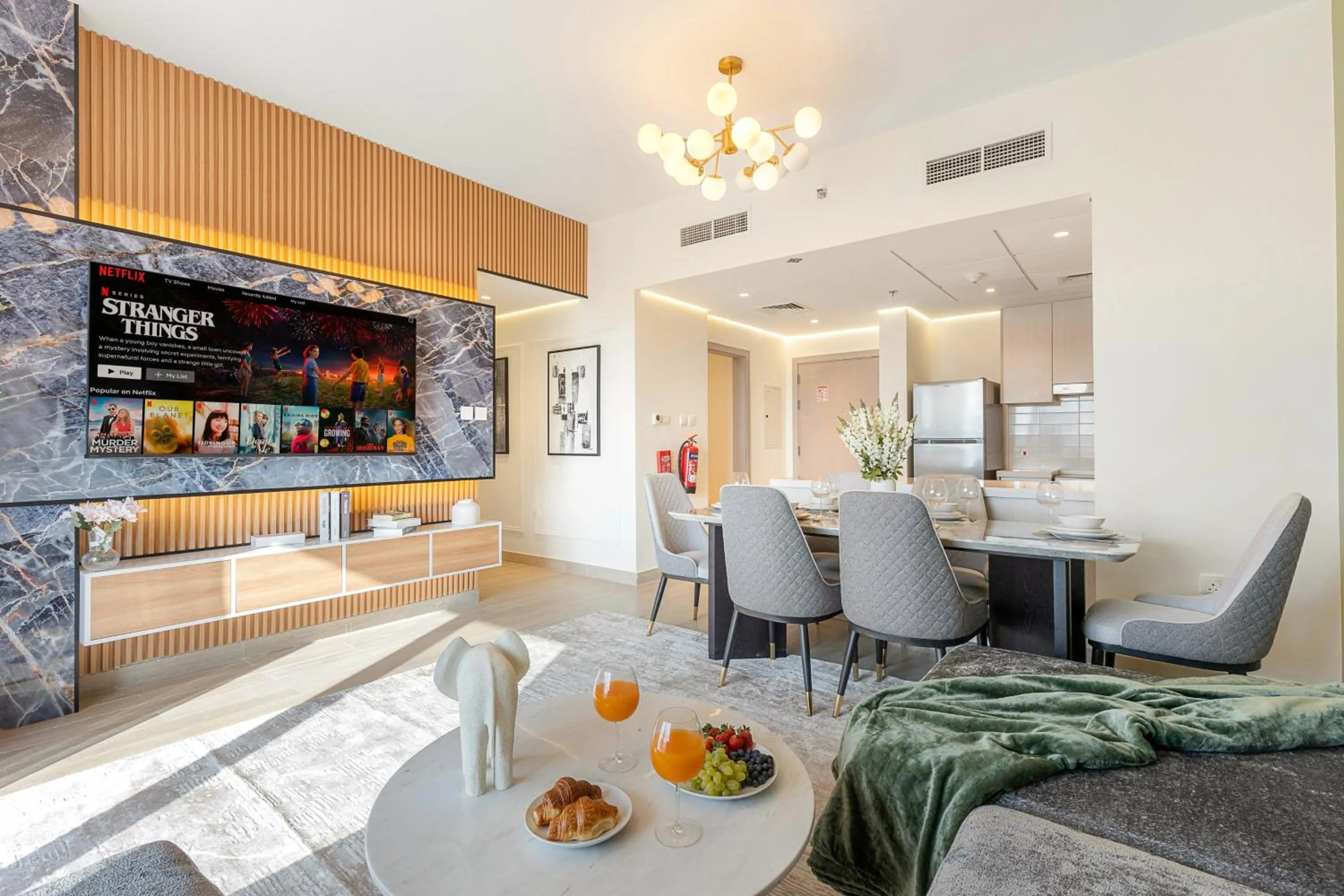 Living room in Desert Key - Perfectly Located Yas Island Premier Apts