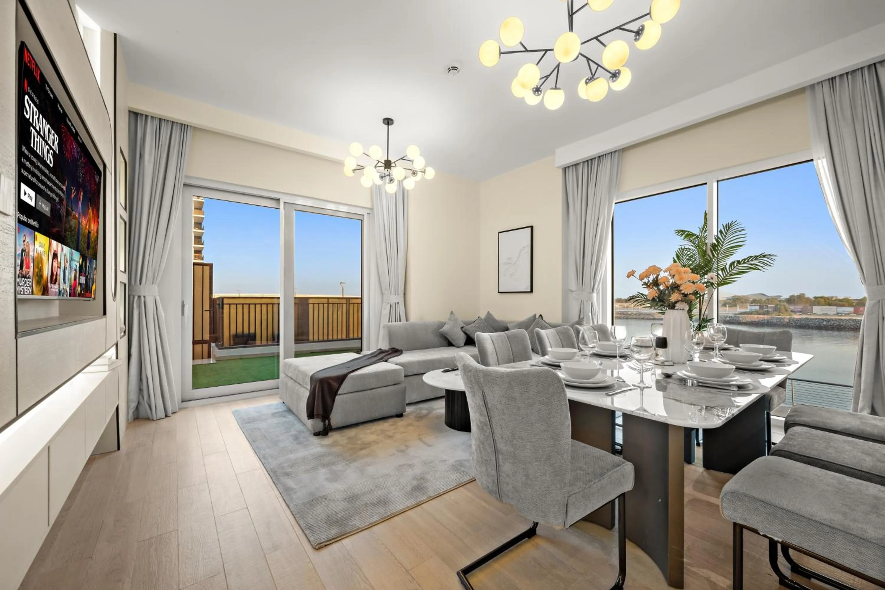 Living room in Desert Key - Perfectly Located Yas Island Premier Apts