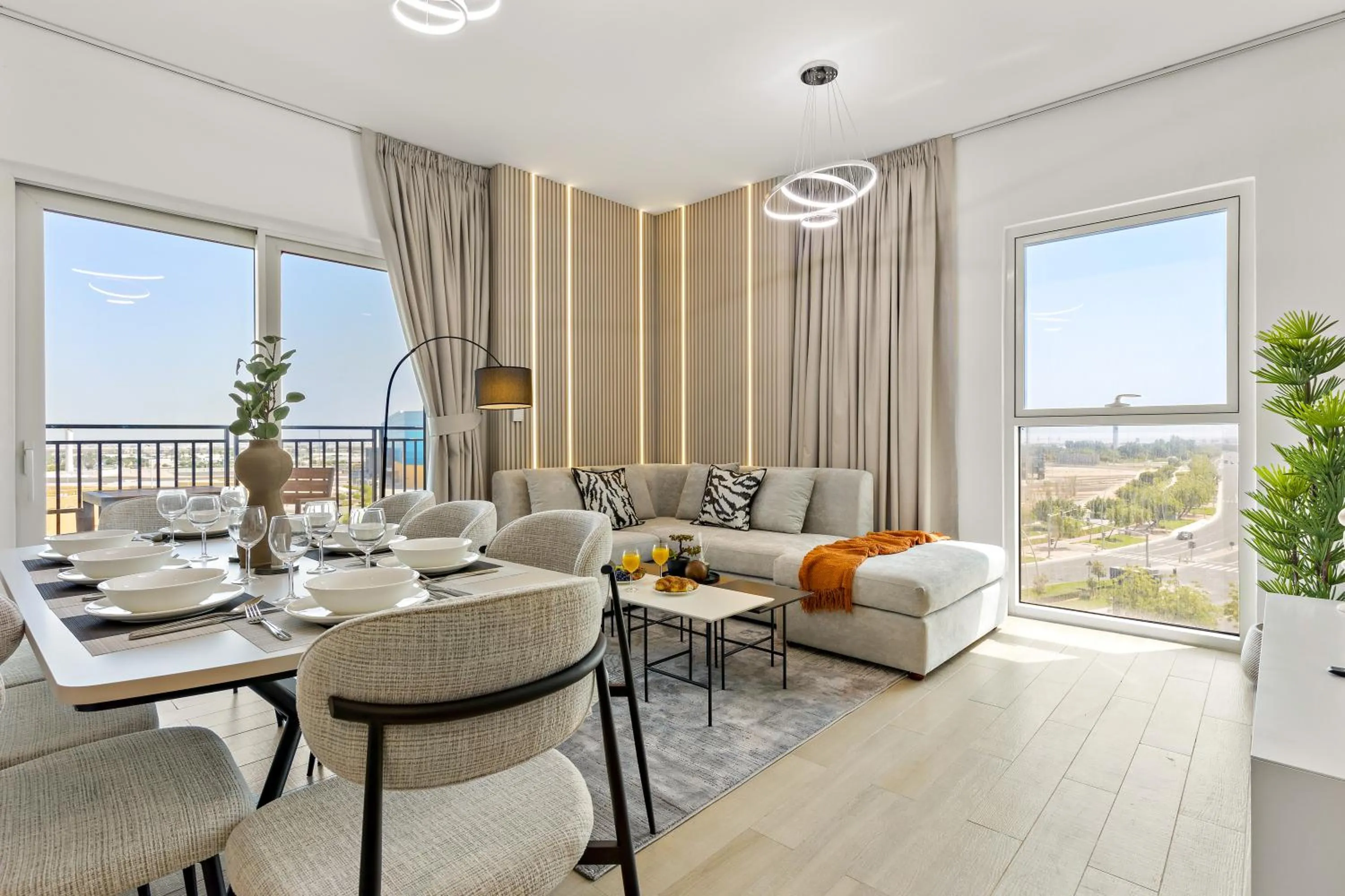 Living room in Desert Key - Perfectly Located Yas Island Premier Apts