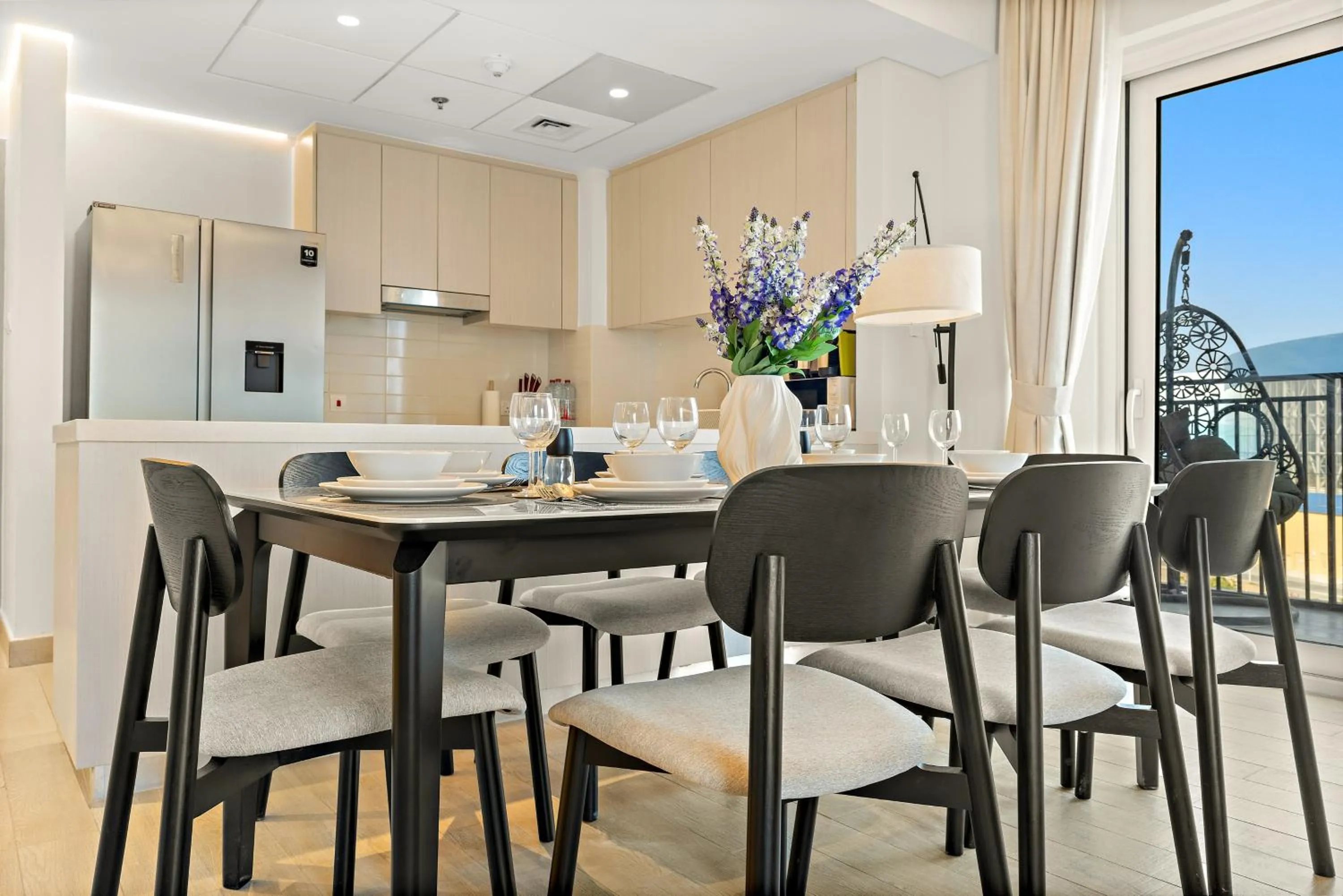 Dining area in Desert Key - Perfectly Located Yas Island Premier Apts