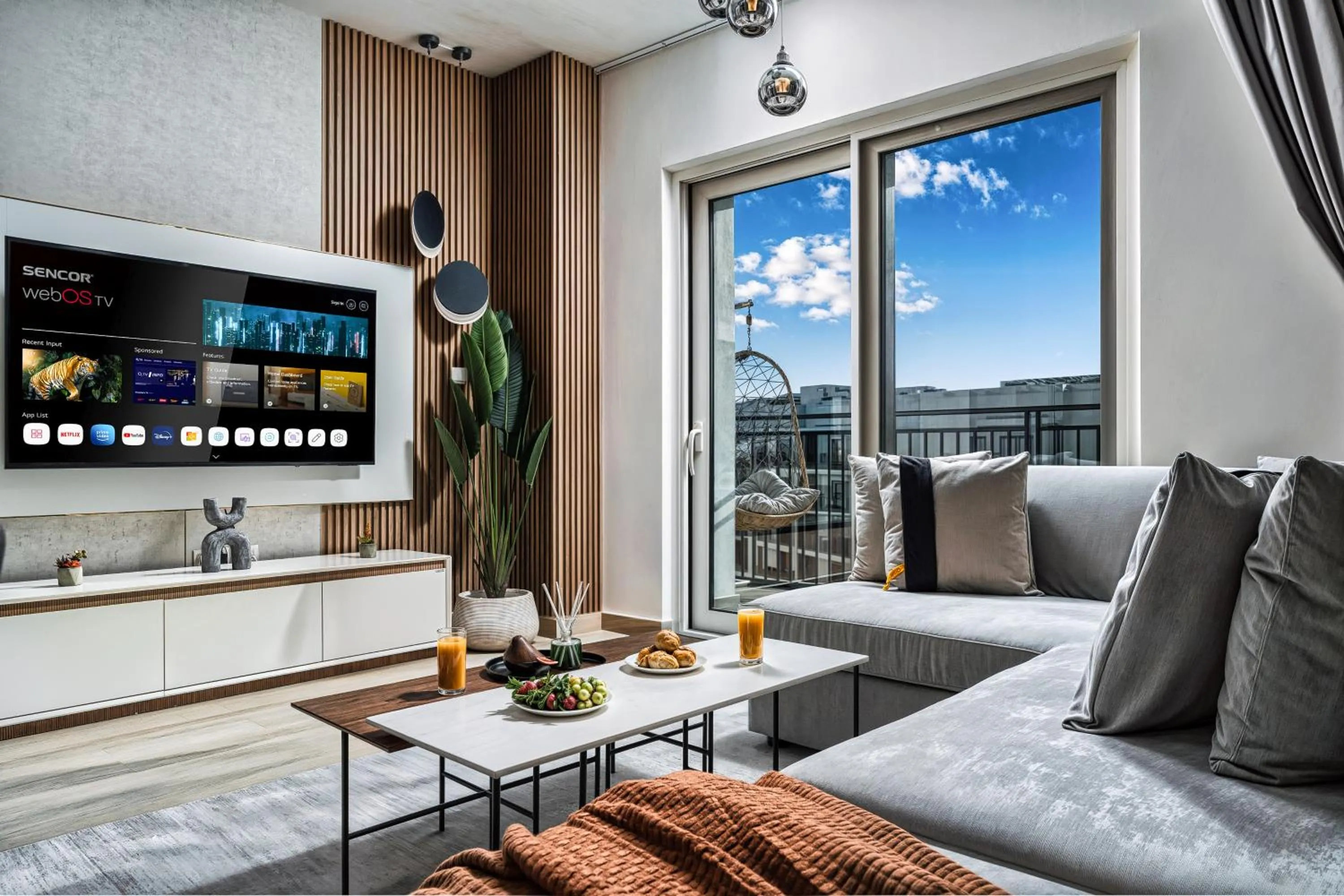 Living room in Desert Key - Perfectly Located Yas Island Premier Apts