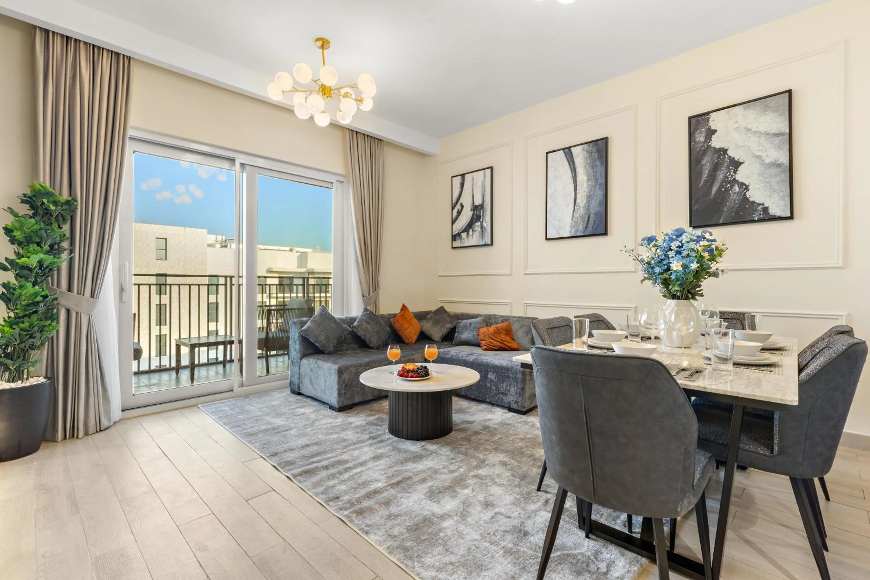 Living room in Desert Key - Perfectly Located Yas Island Premier Apts