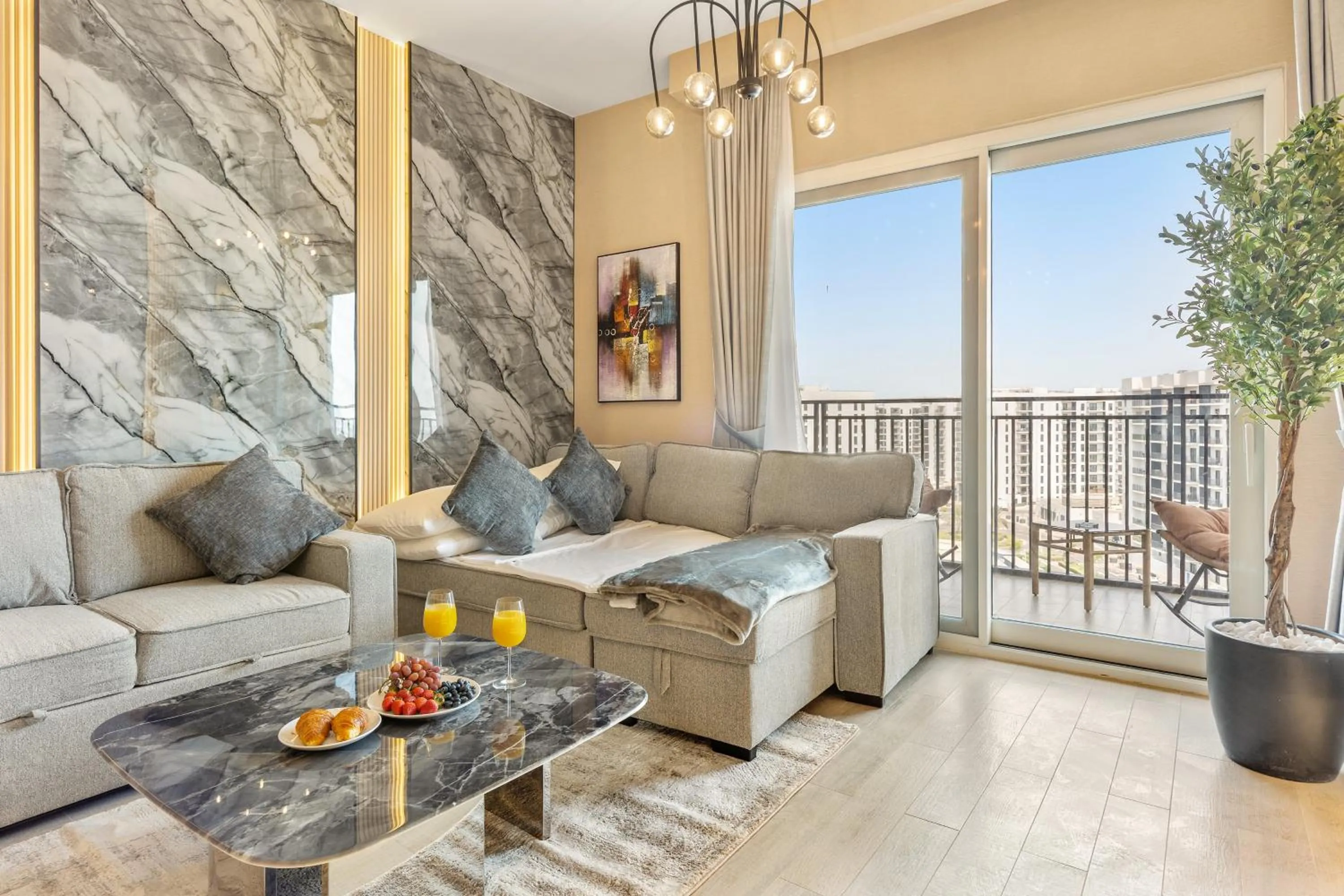 Balcony/Terrace in Desert Key - Perfectly Located Yas Island Premier Apts