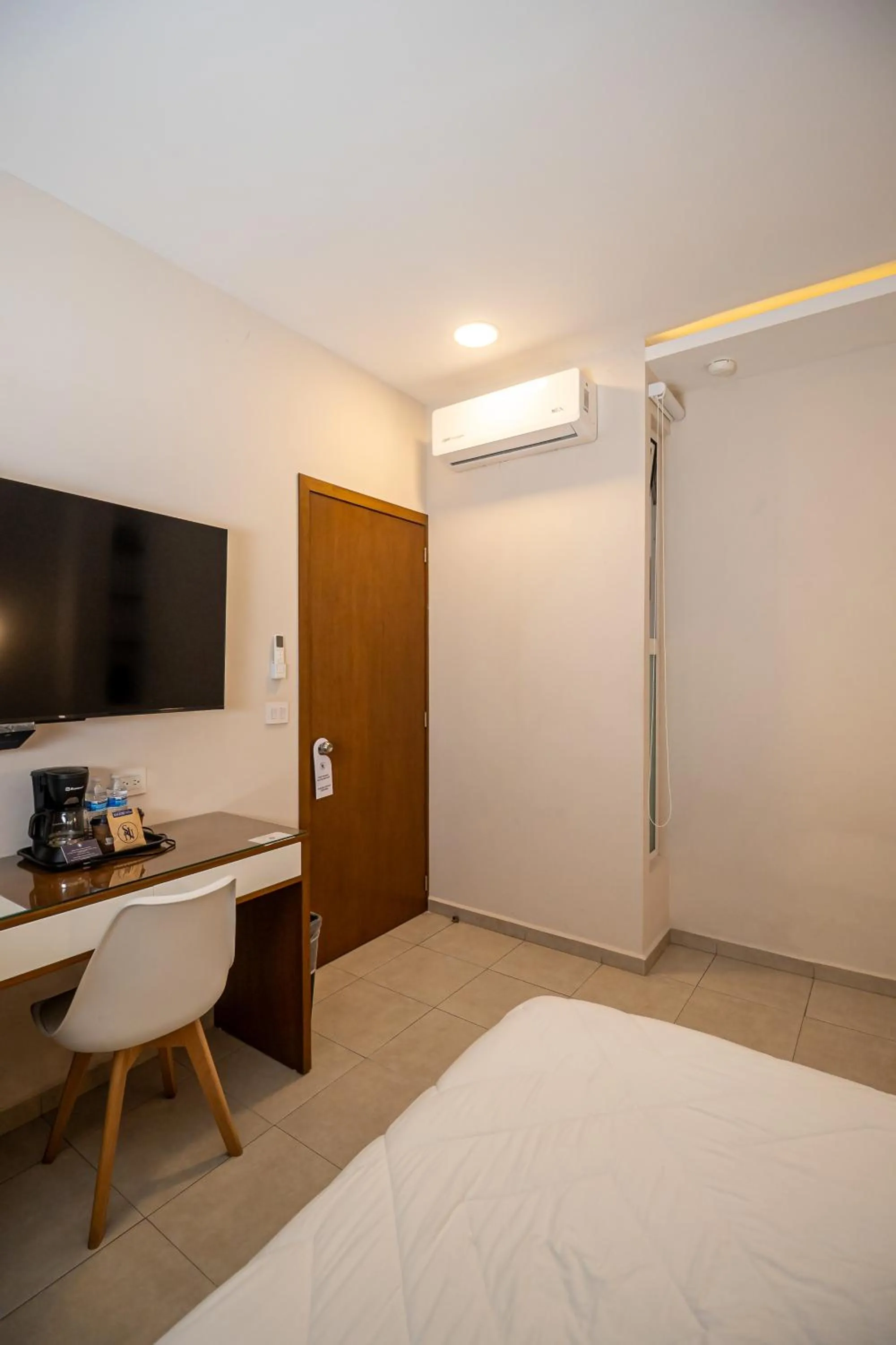 Bed in Hotel San José Plaza Coatepec