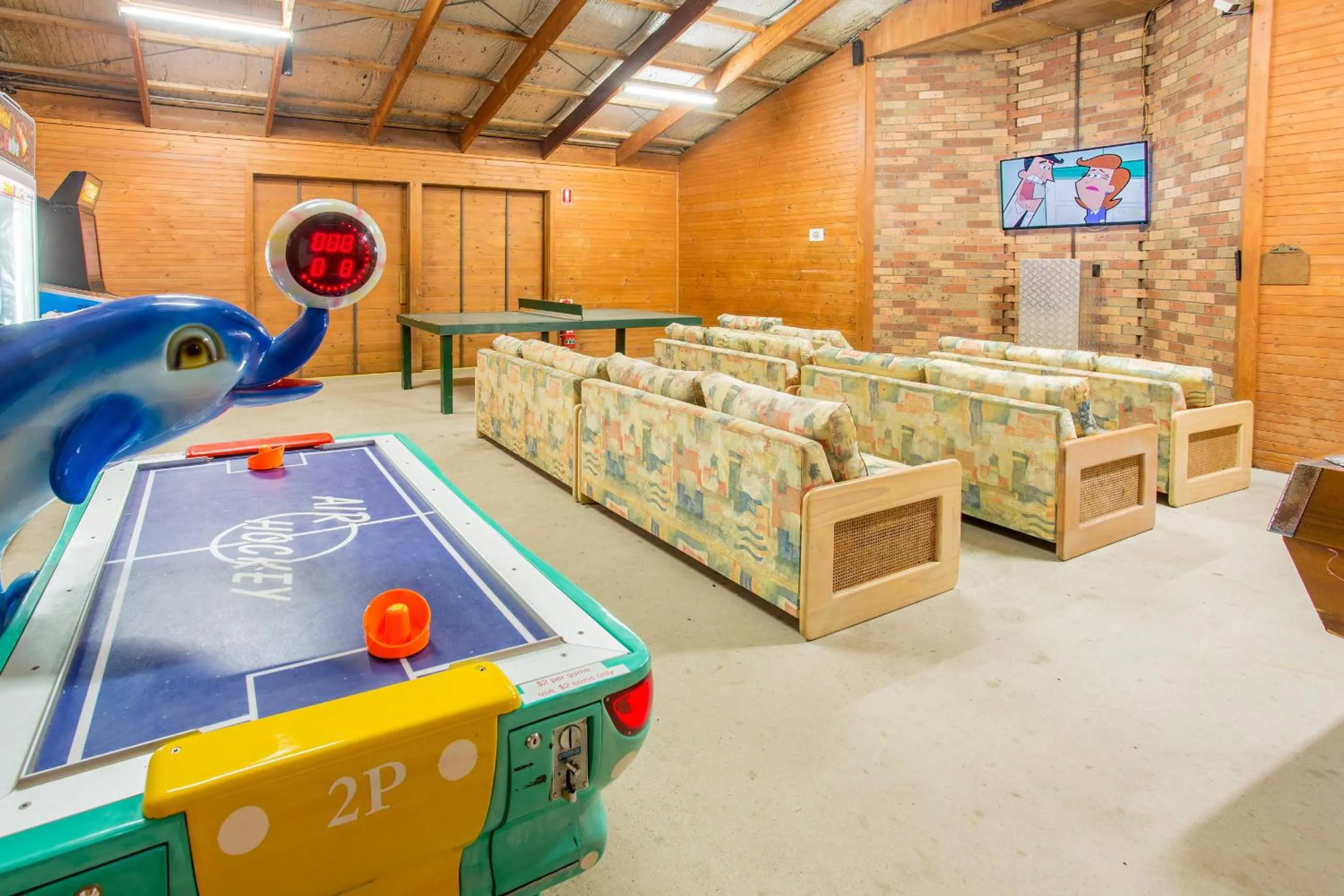 Communal lounge/ TV room in BIG4 Moruya Heads Easts Dolphin Beach Holiday Park