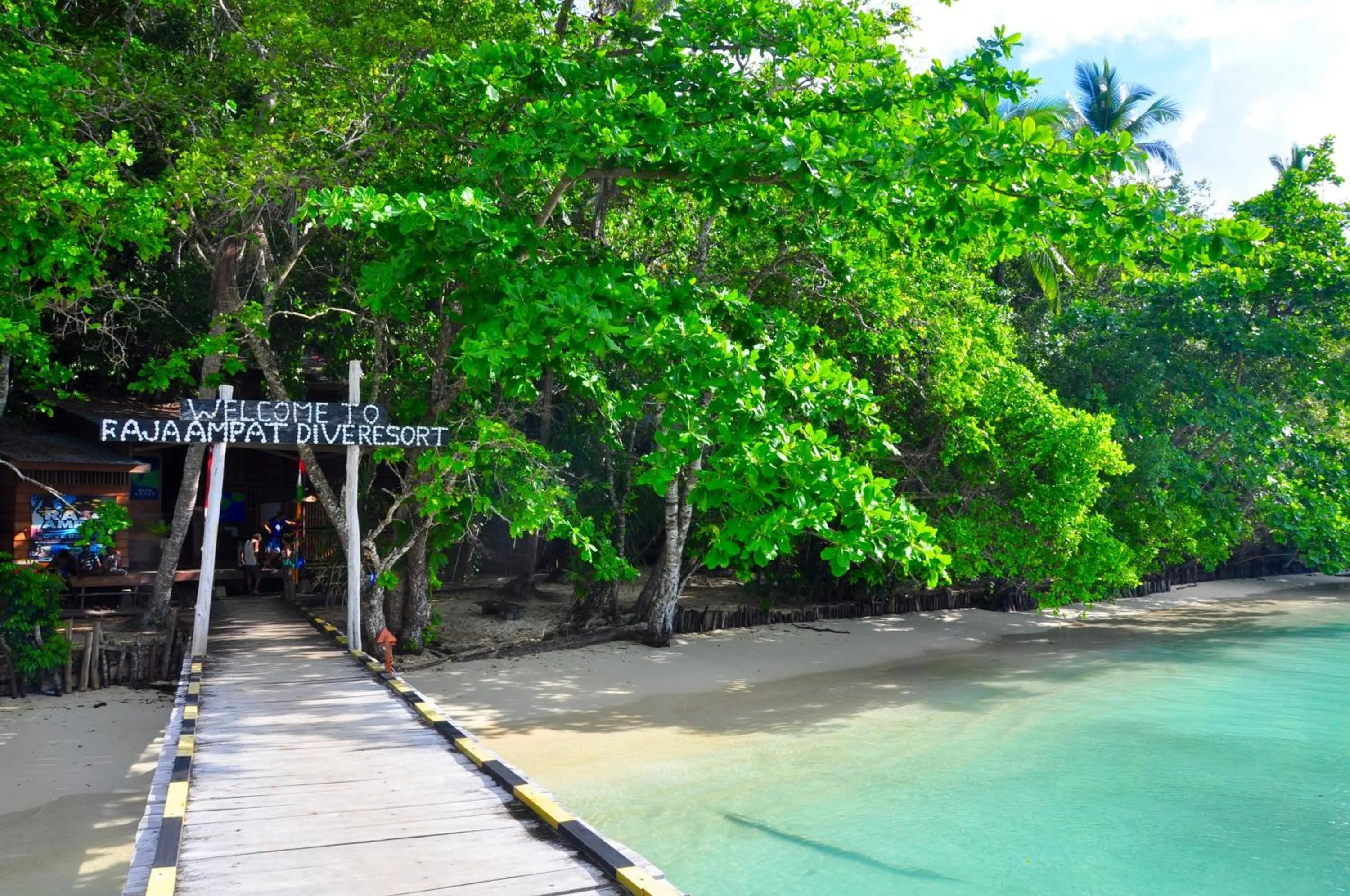 Beach in Raja Ampat Dive Resort