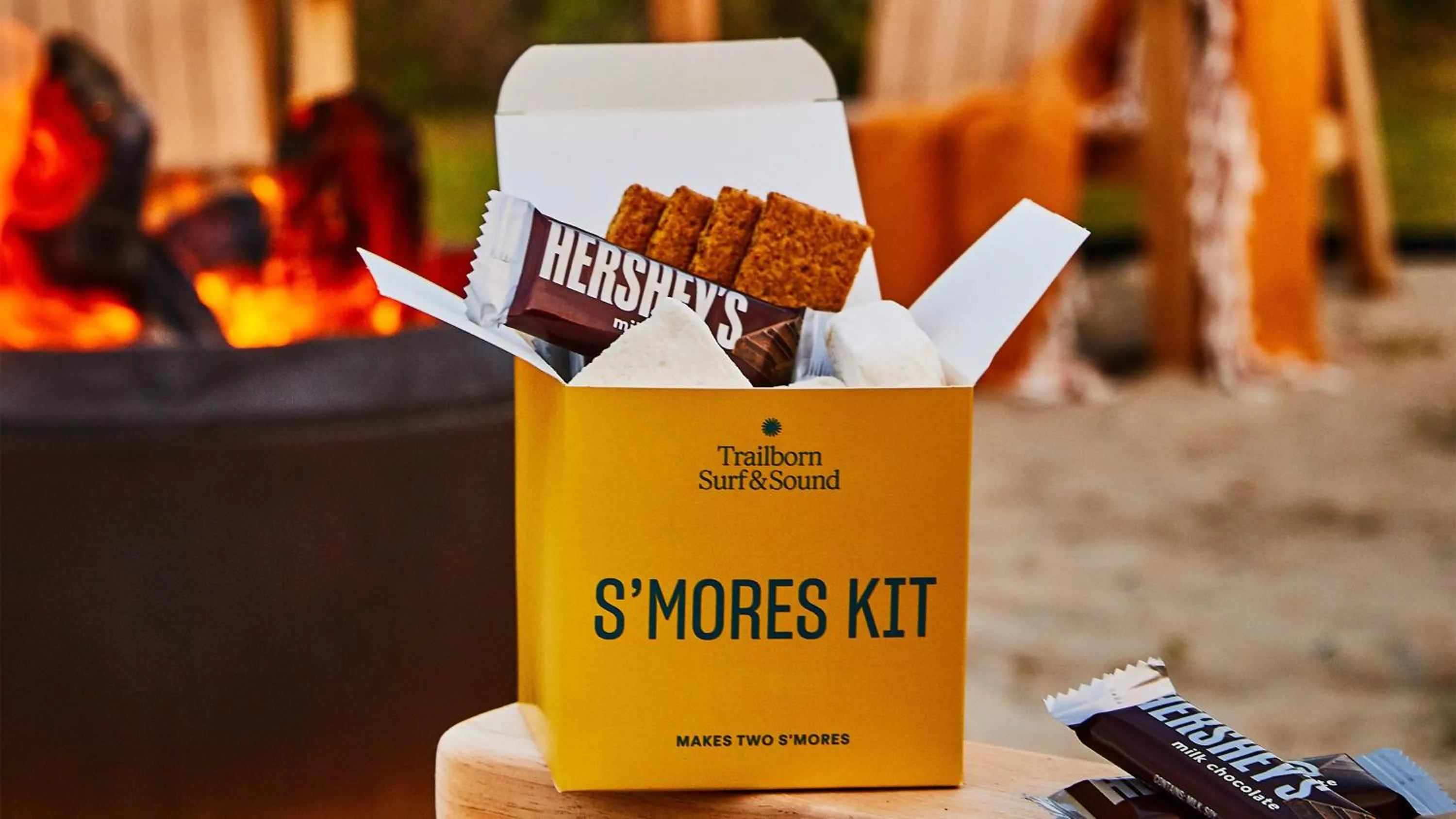 fireplace in Trailborn Surf & Sound, Outdoor Collection by Marriott Bonvoy