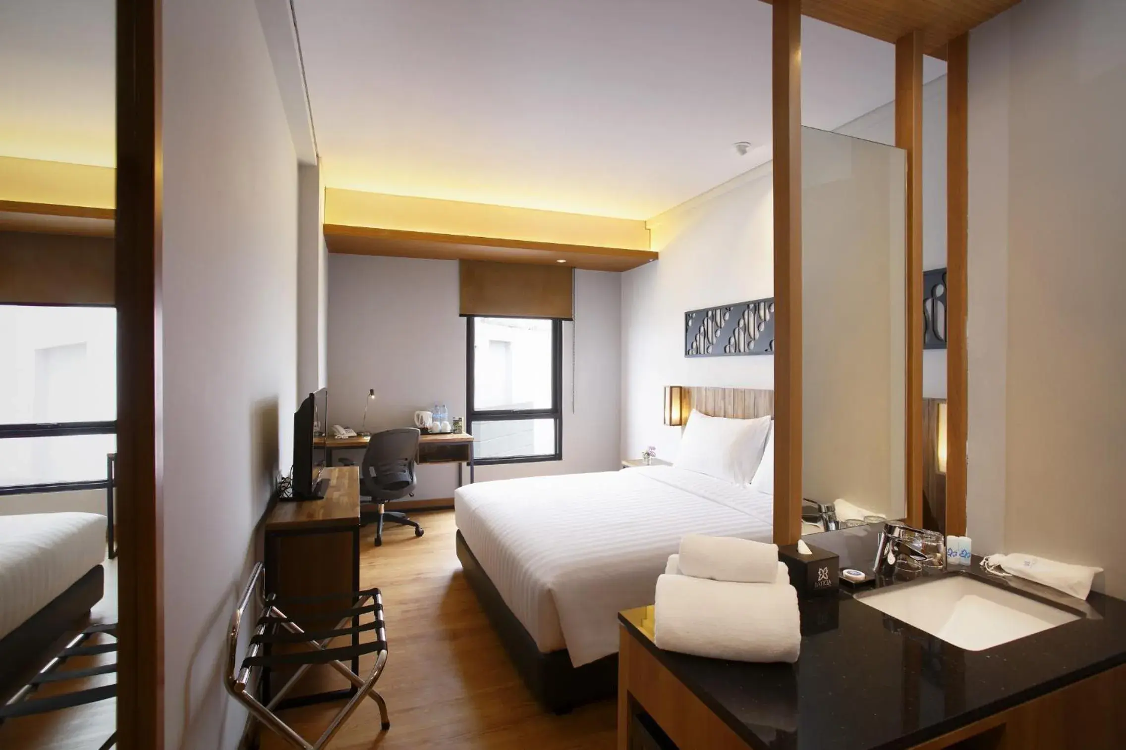 Bed in BATIQA Hotel Jababeka Cikarang Bed in BATIQA Hotel Jababeka Cikarang