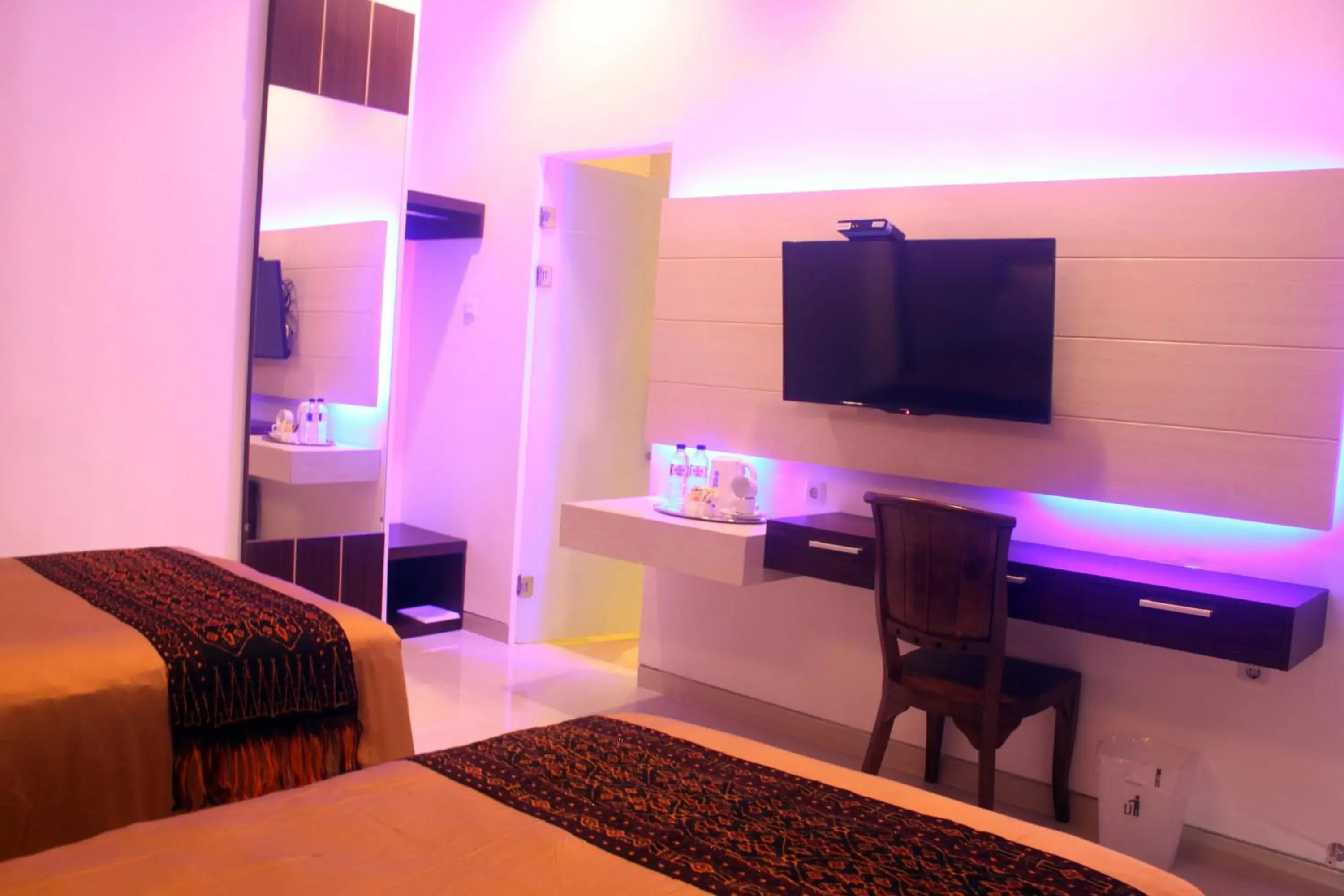 Bed in Tlogomas Guest House Bed in Tlogomas Guest House