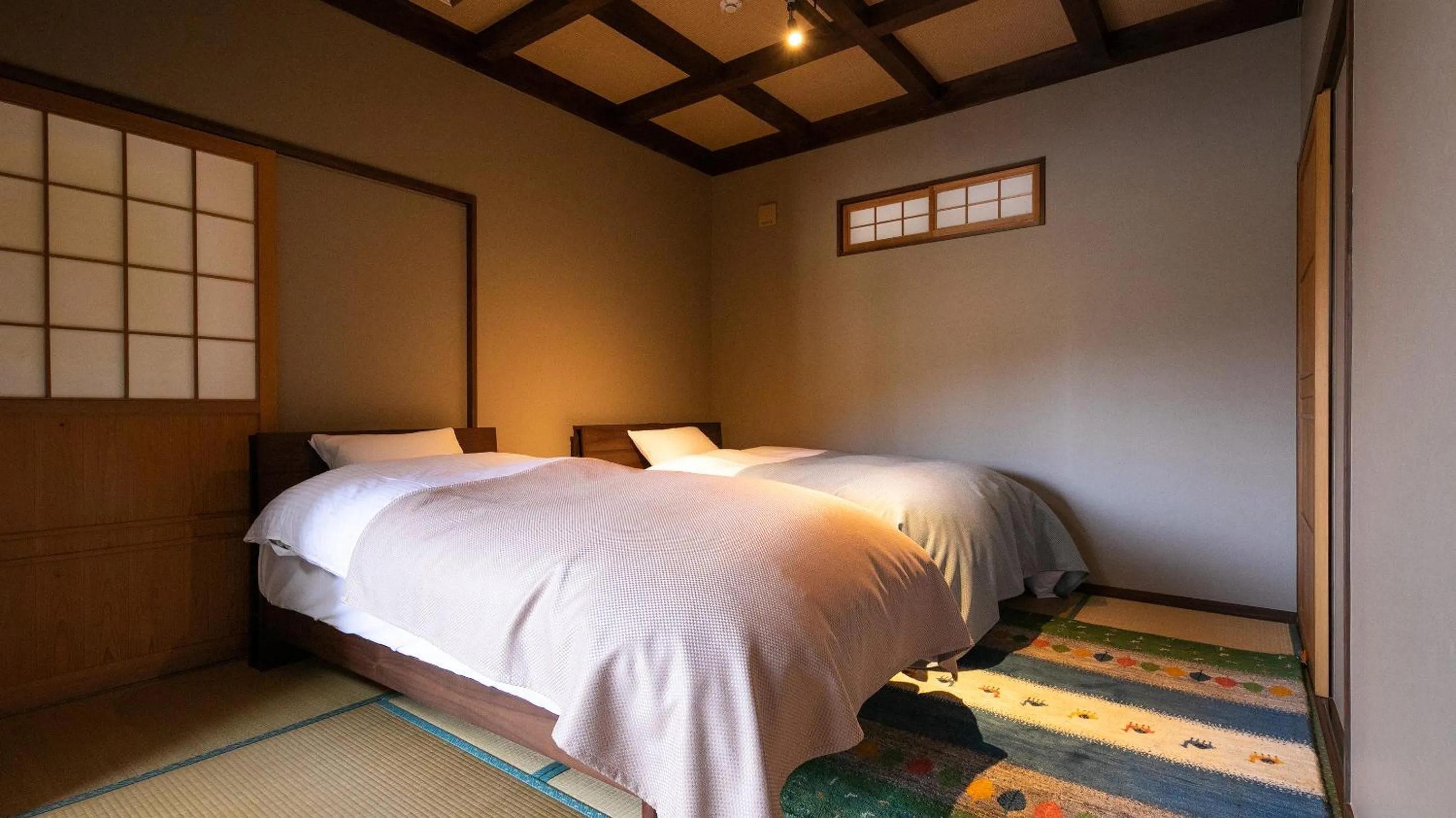 Bedroom, Bed in Yufuin Tsubaki