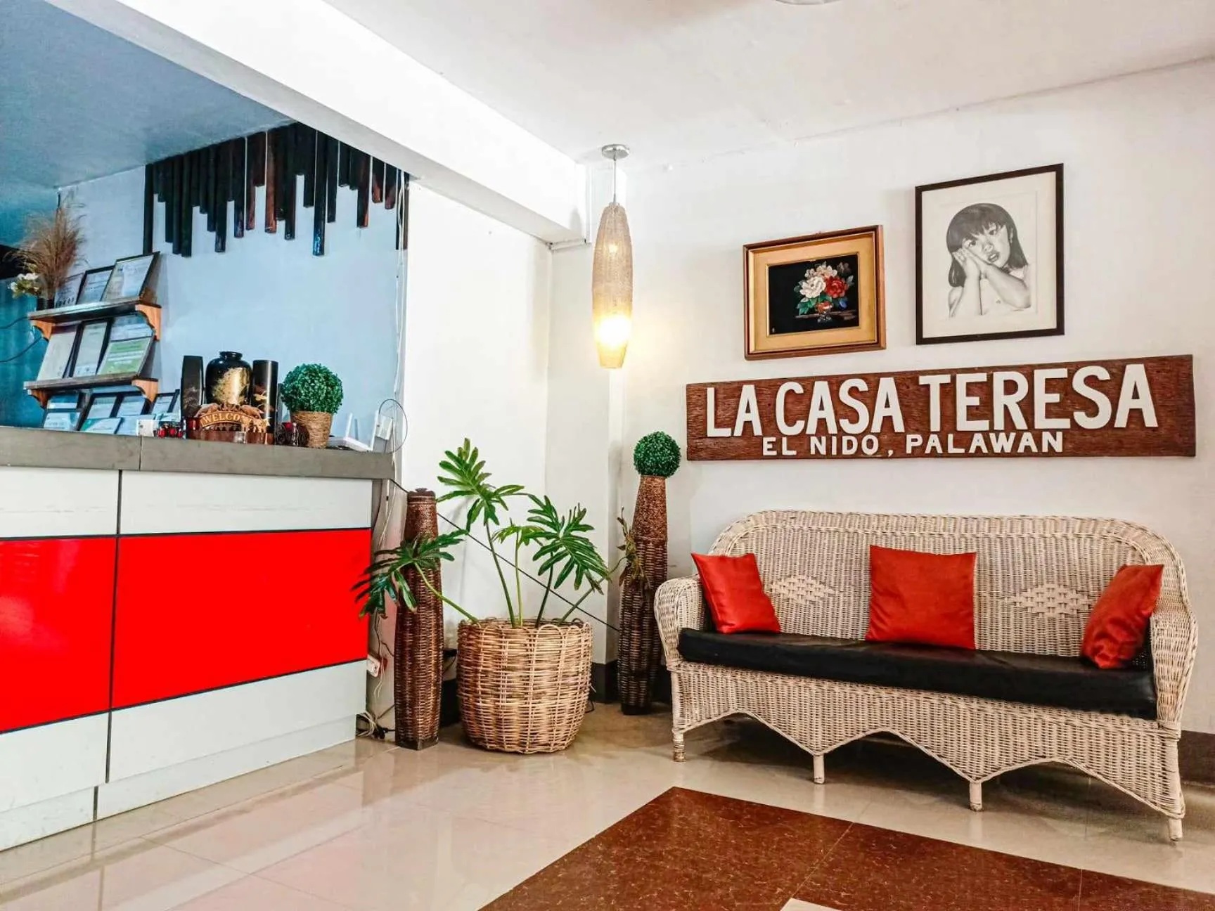Lobby or reception in La Casa Teresa Tourist Inn Inc