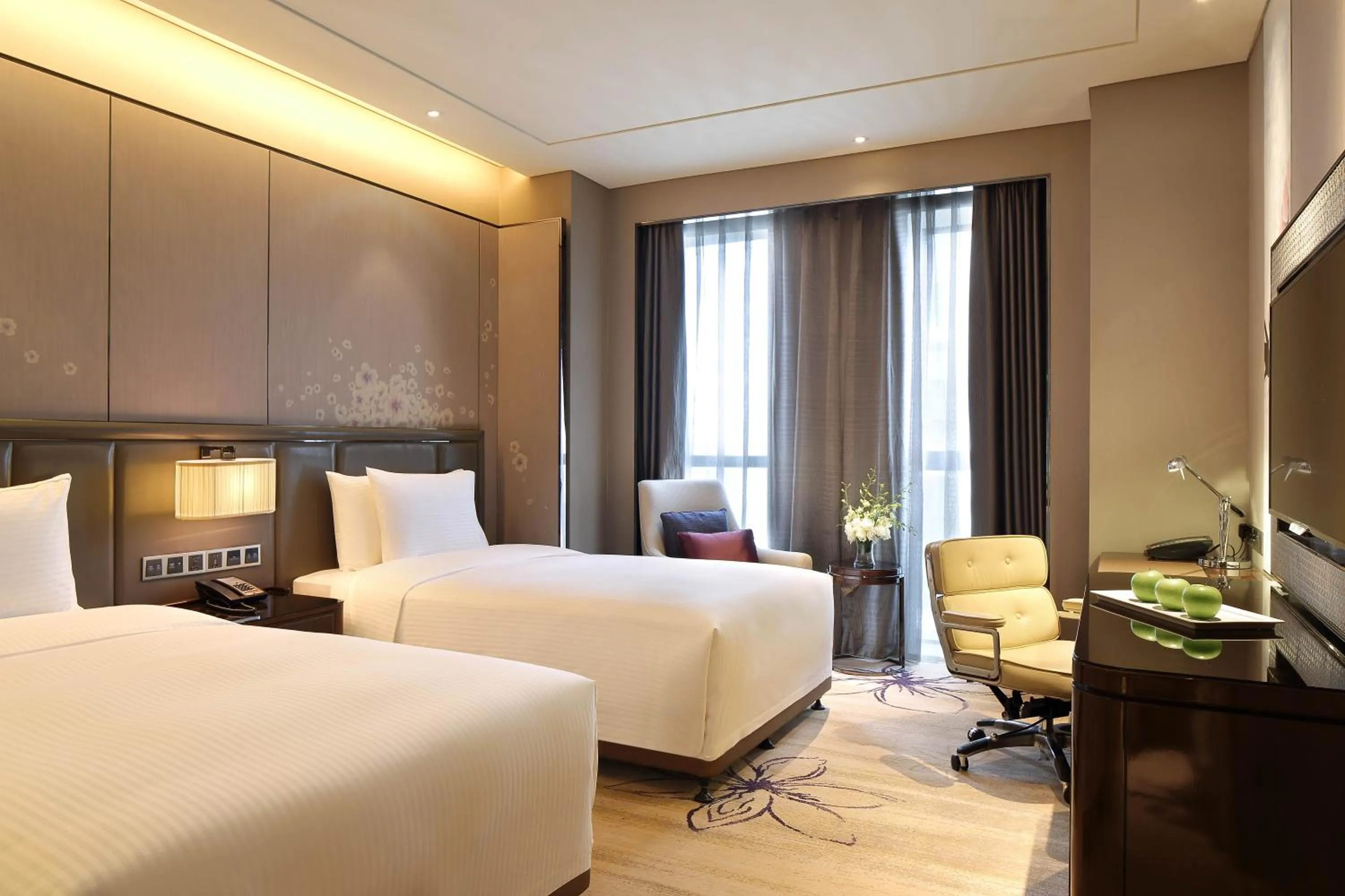 Bedroom, Bed in Wanda Realm Guangyuan