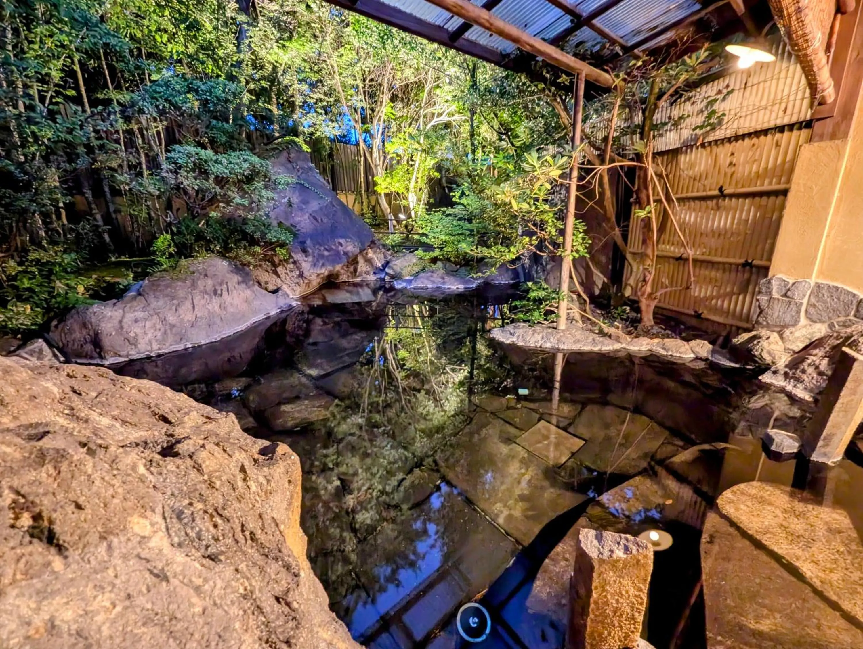 Hot Spring Bath in Ryoso Yufuin Yamadaya