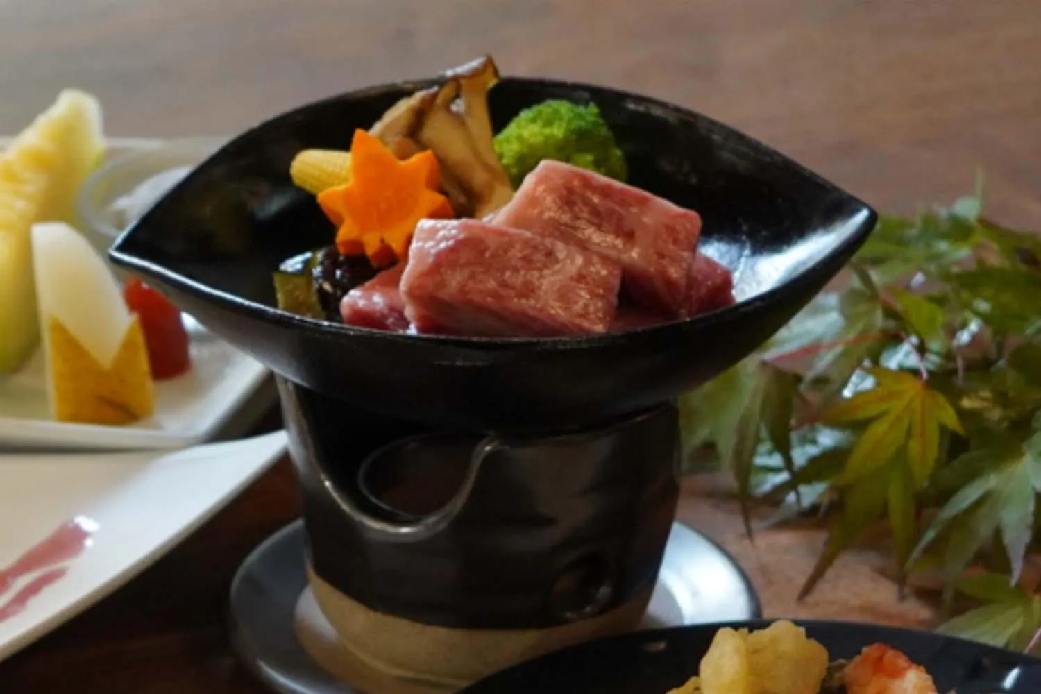 Dinner in Ryoso Yufuin Yamadaya