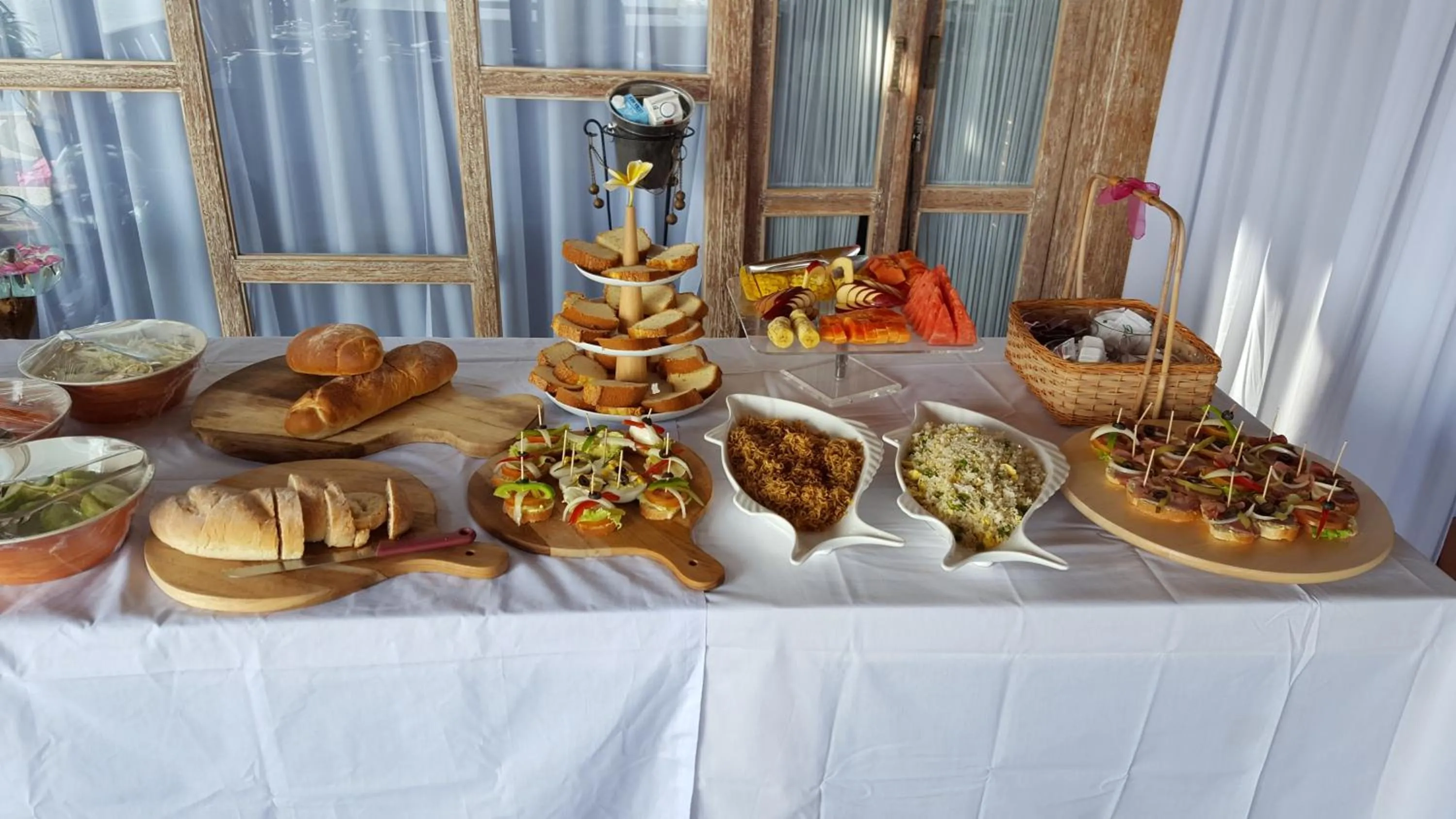 Buffet breakfast in Princess of Mentigi Bay