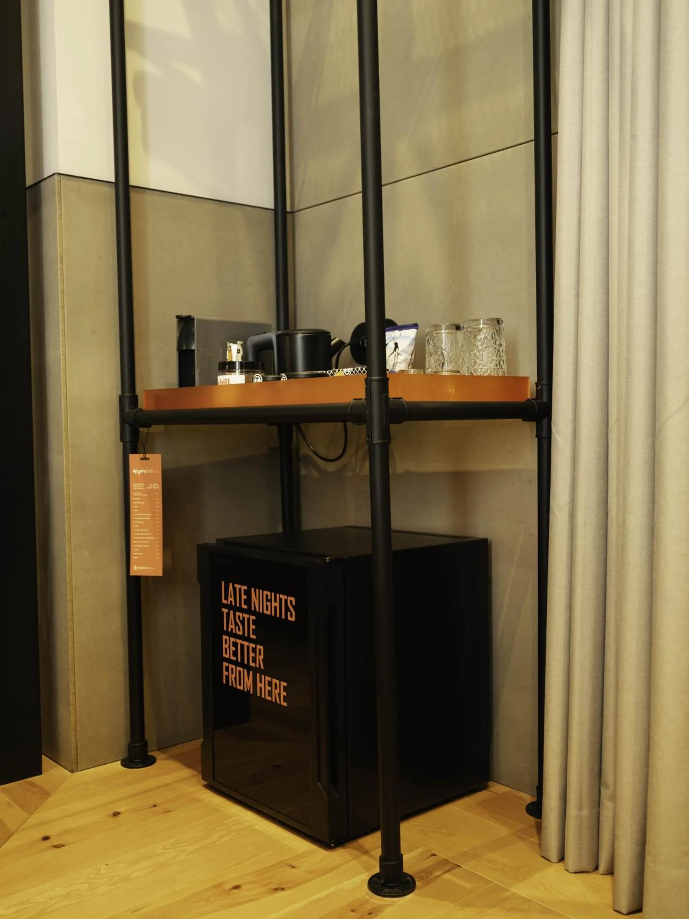 minibar in Inspira Santos Boutique Hotel