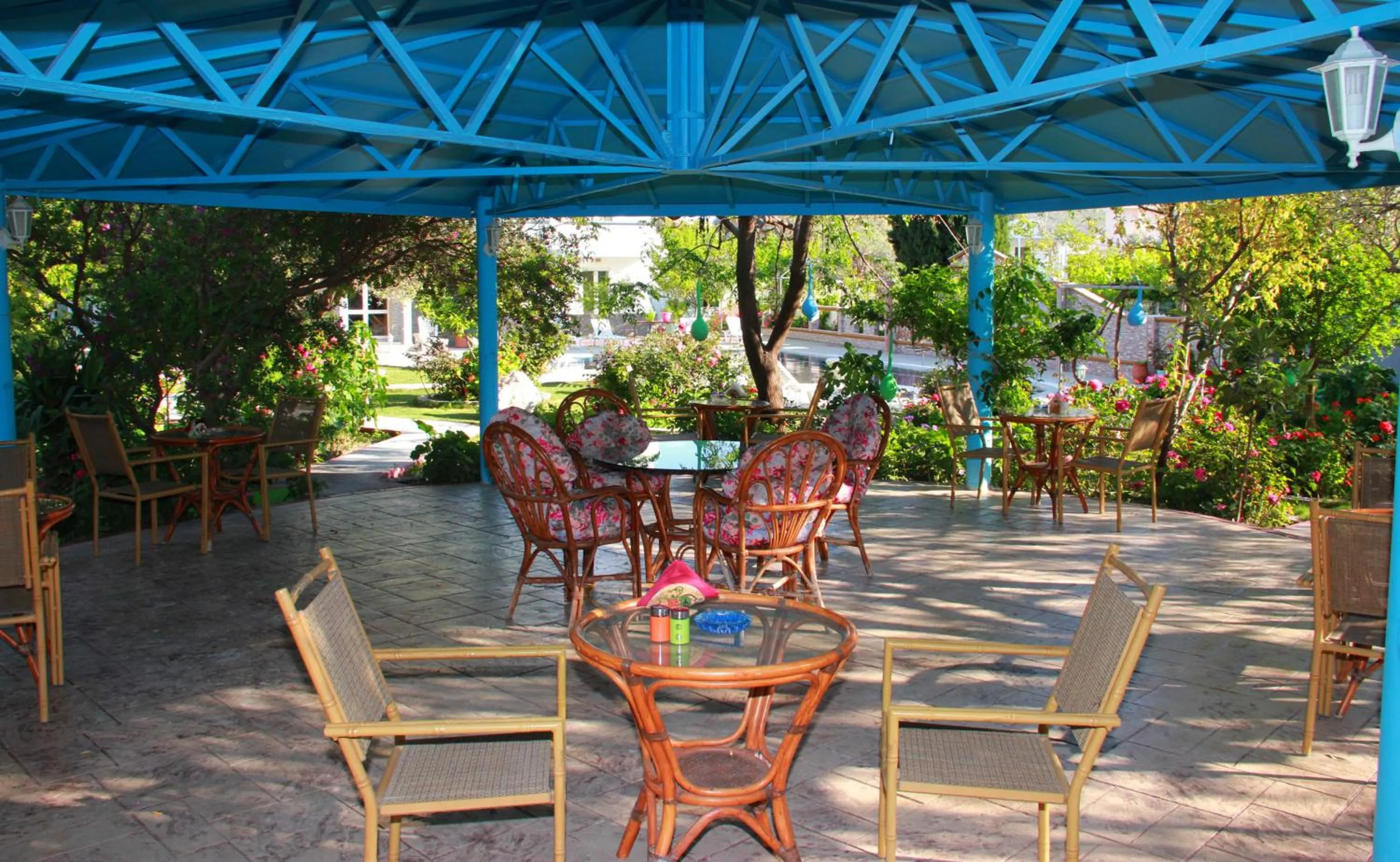Patio in Hotel Dimitra Sun