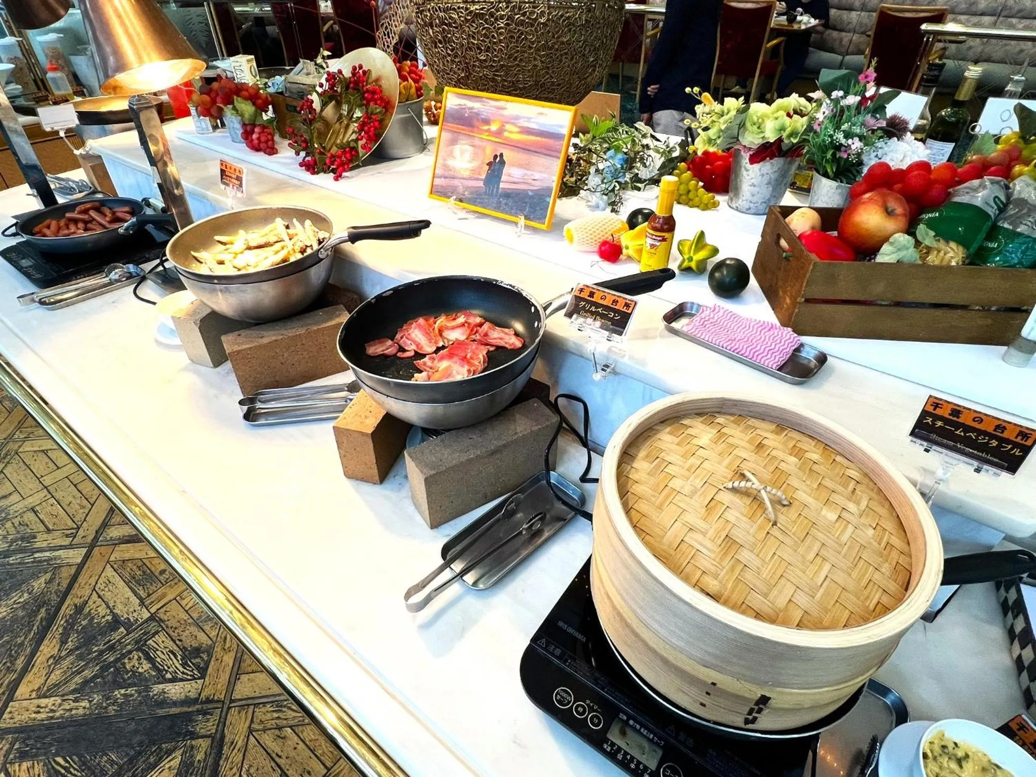 Buffet breakfast in Hotel Springs Makuhari