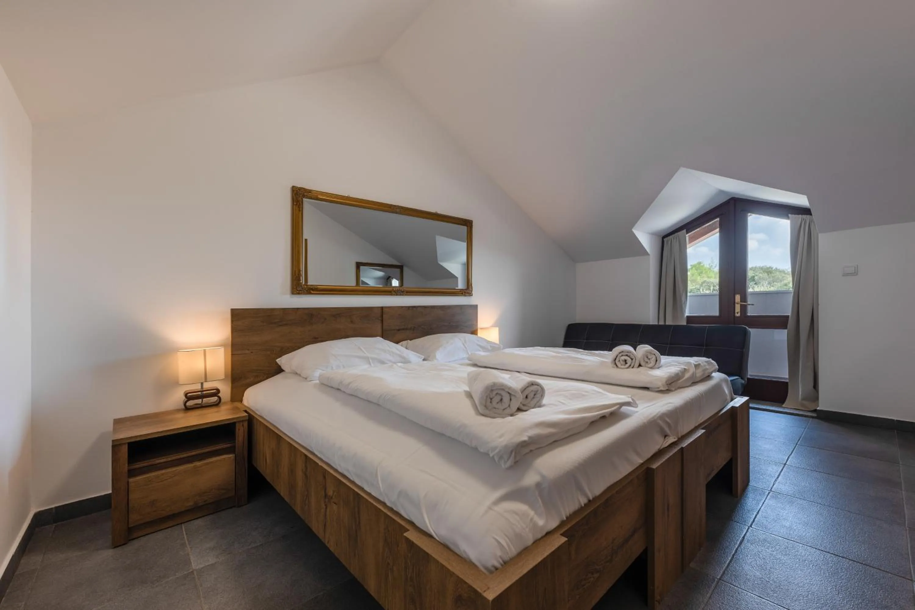 View (from property/room), Bed in Aparthotel Plat