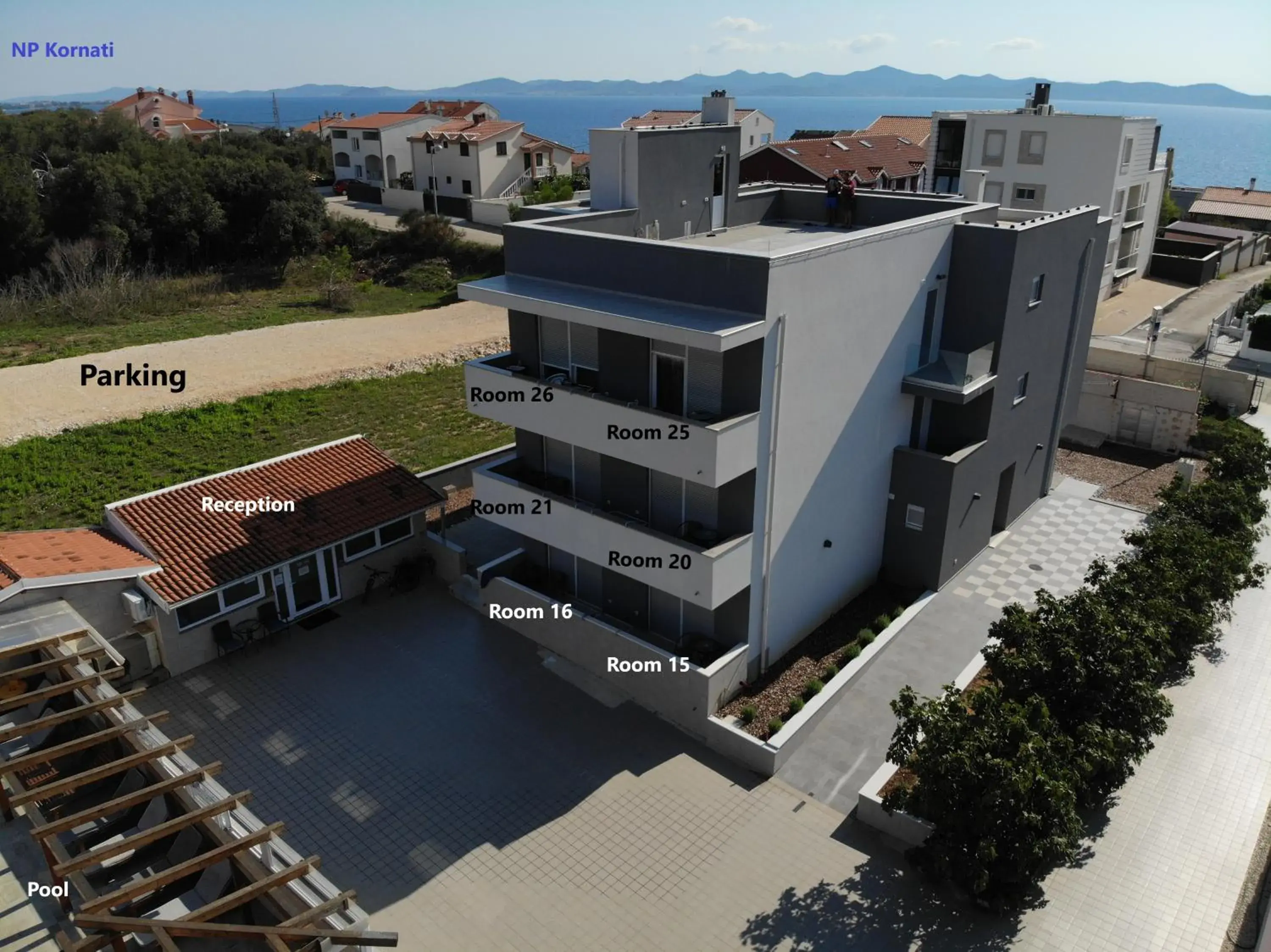 Bird's eye view in Aparthotel Plat Bird's eye view in Aparthotel Plat