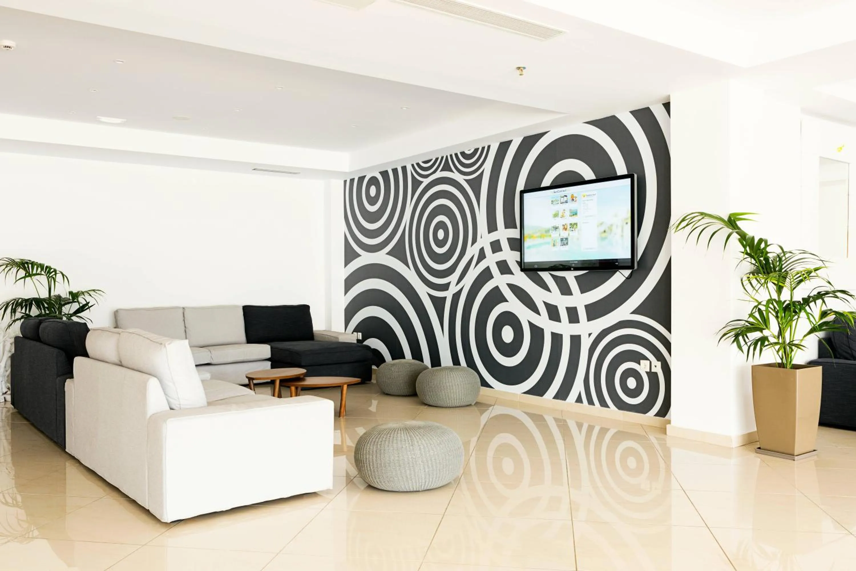 Communal lounge/ TV room in Cyprotel Faliraki