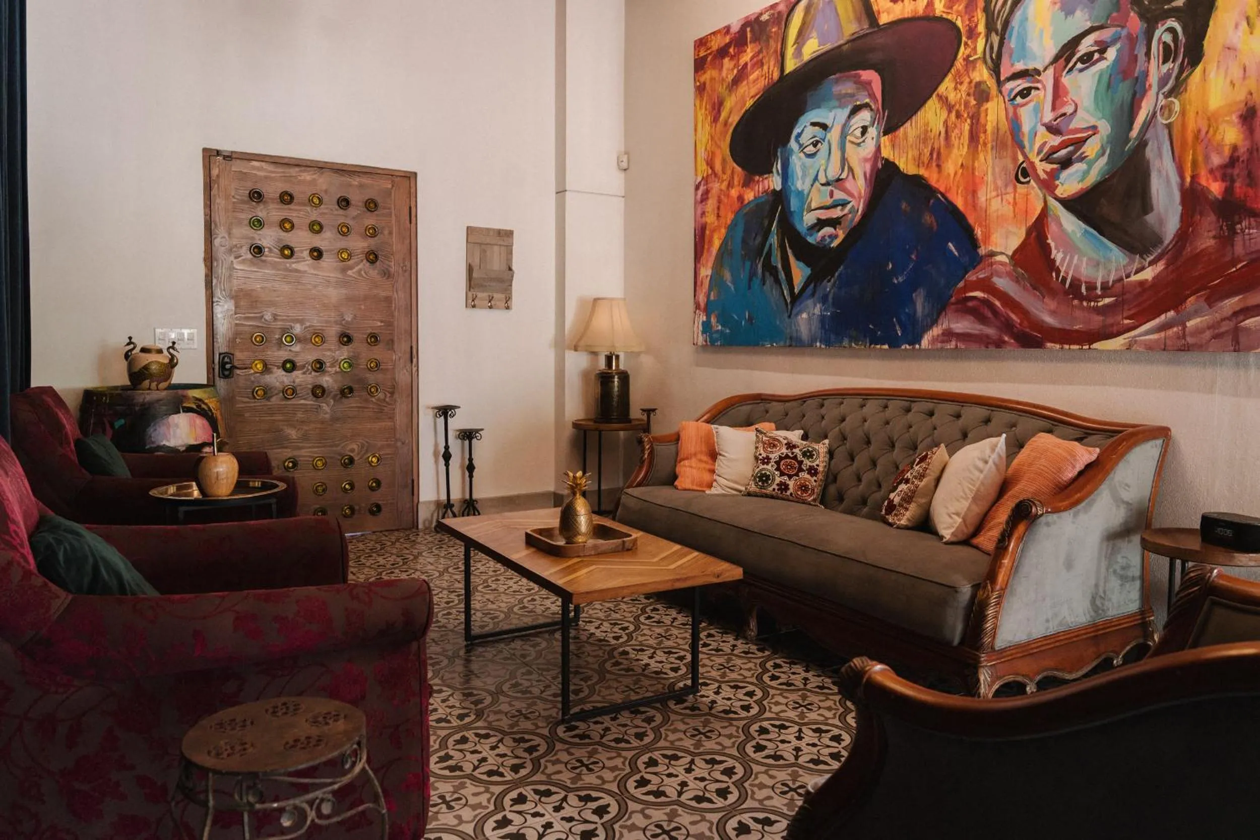 Living room in Casa Frida