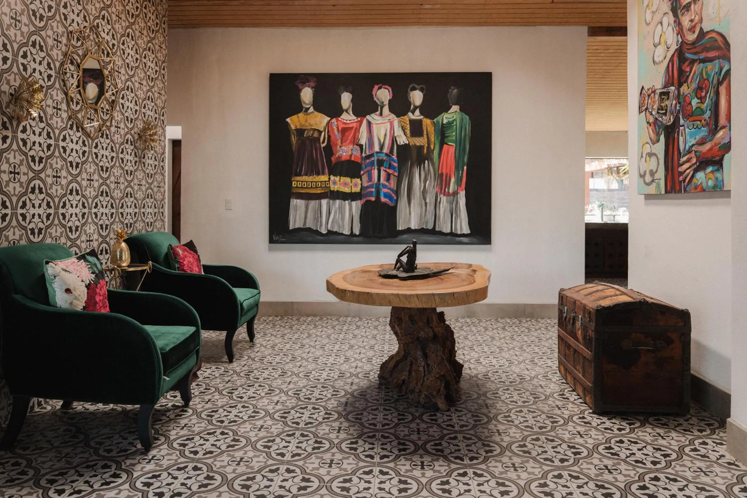 Living room in Casa Frida