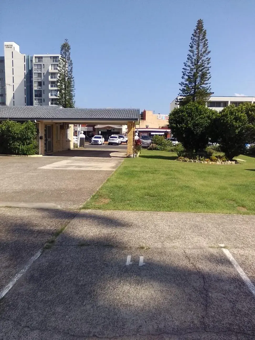 Garden view in Forster and Wallis Lake Motel Garden view in Forster and Wallis Lake Motel