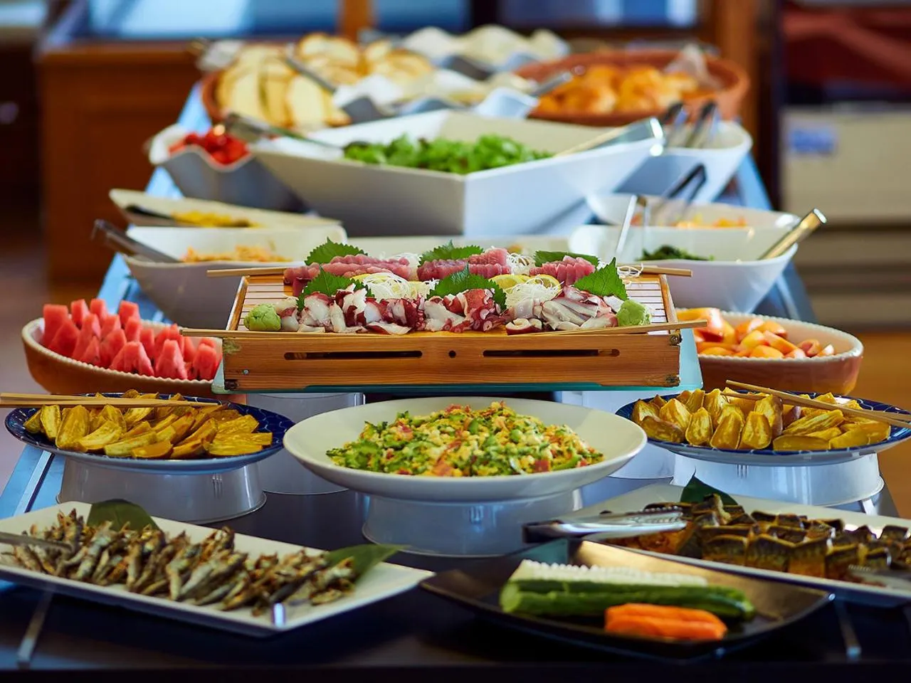 Buffet breakfast in THE HOTEL YAKUSHIMA ocean & forest