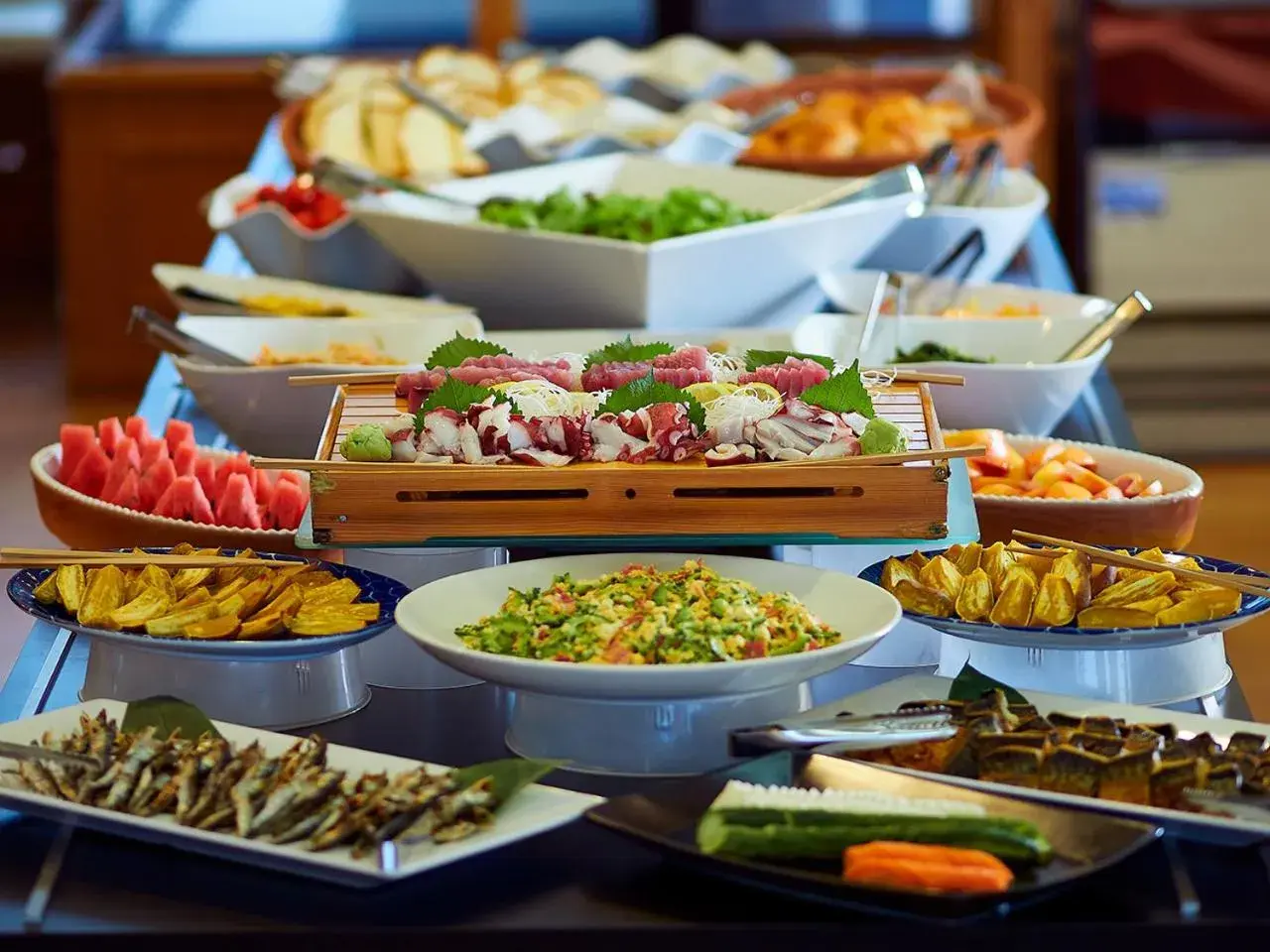 Buffet breakfast in THE HOTEL YAKUSHIMA ocean & forest Buffet breakfast in THE HOTEL YAKUSHIMA ocean & forest