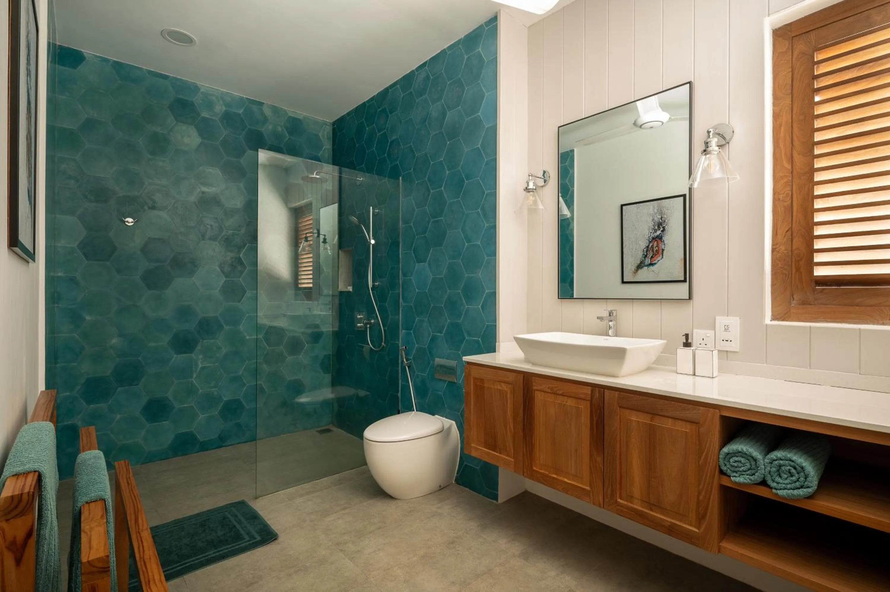 Shower in Kalkudah Beach House