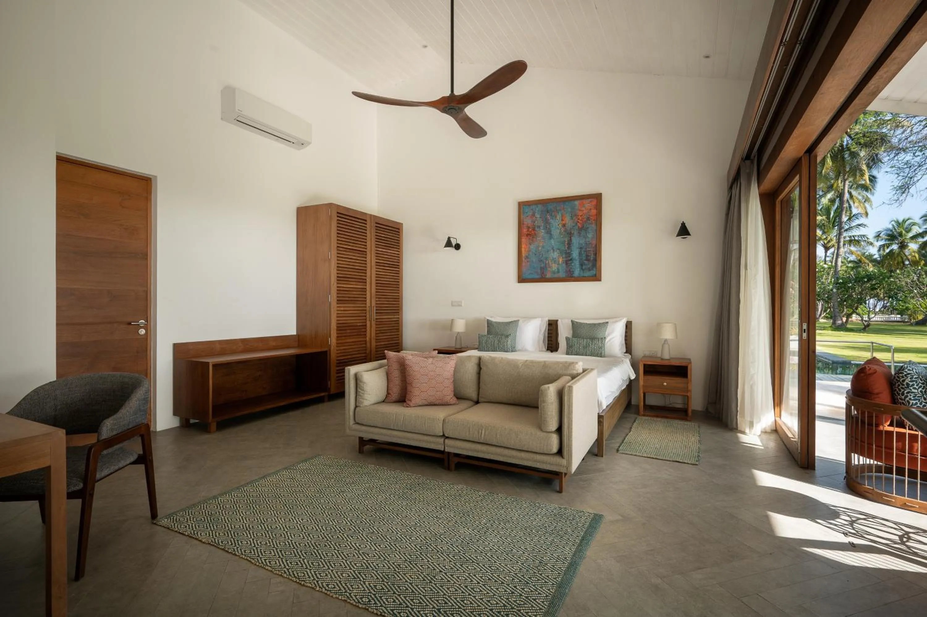 Bed in Kalkudah Beach House