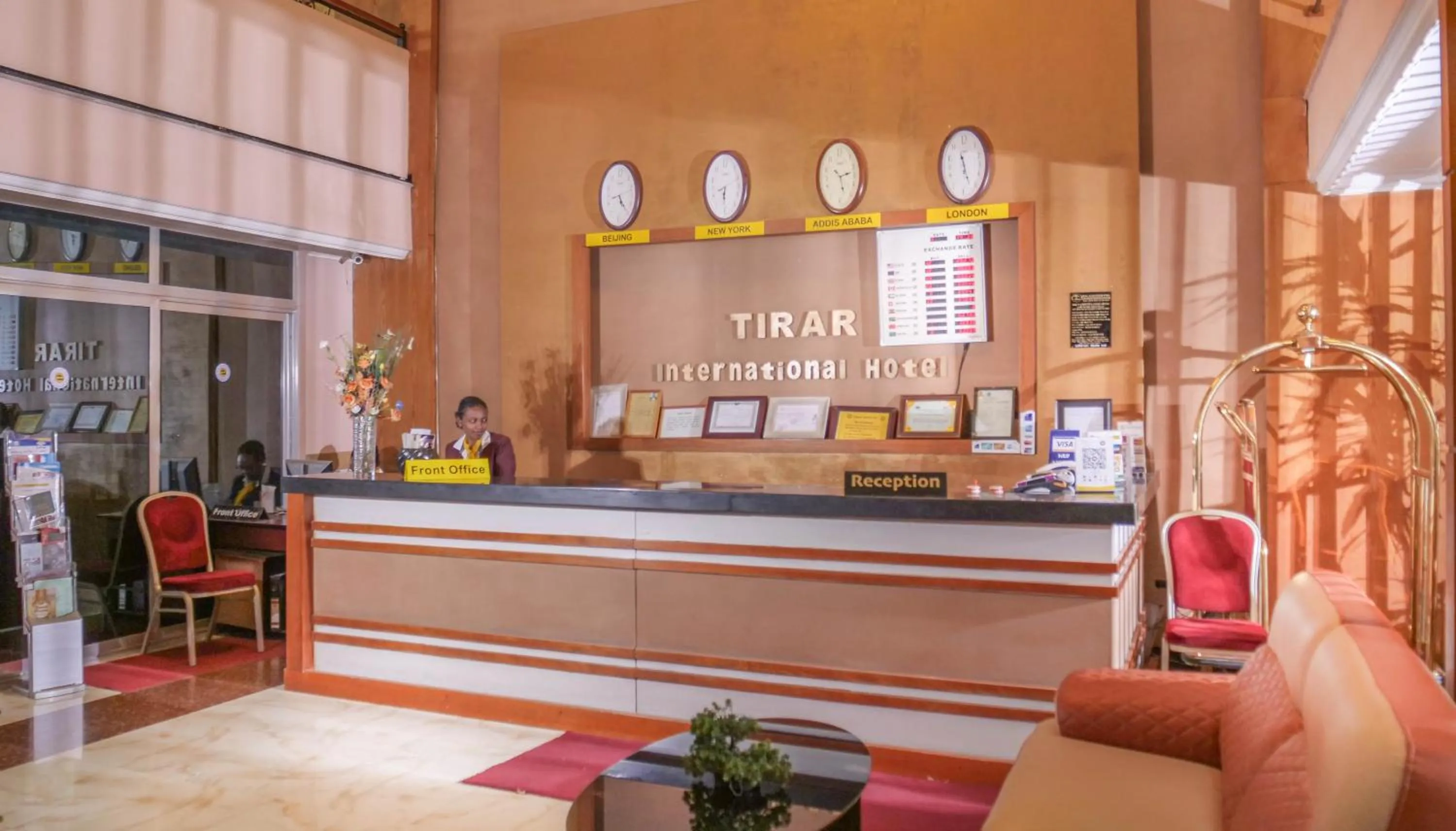 Seating area in Tirar International Hotel