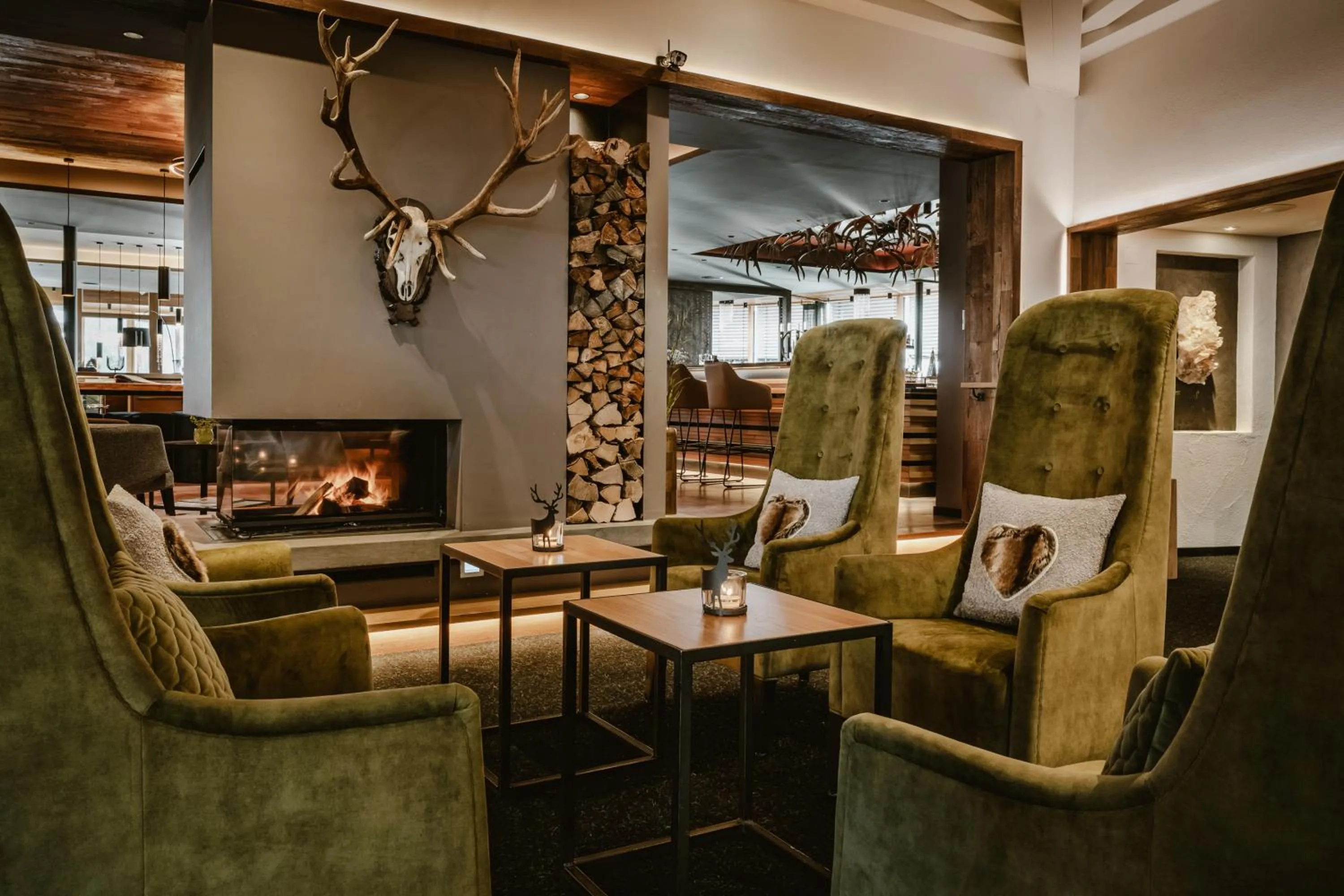 Lobby or reception in Bergkristall - Mein Resort im Allgäu