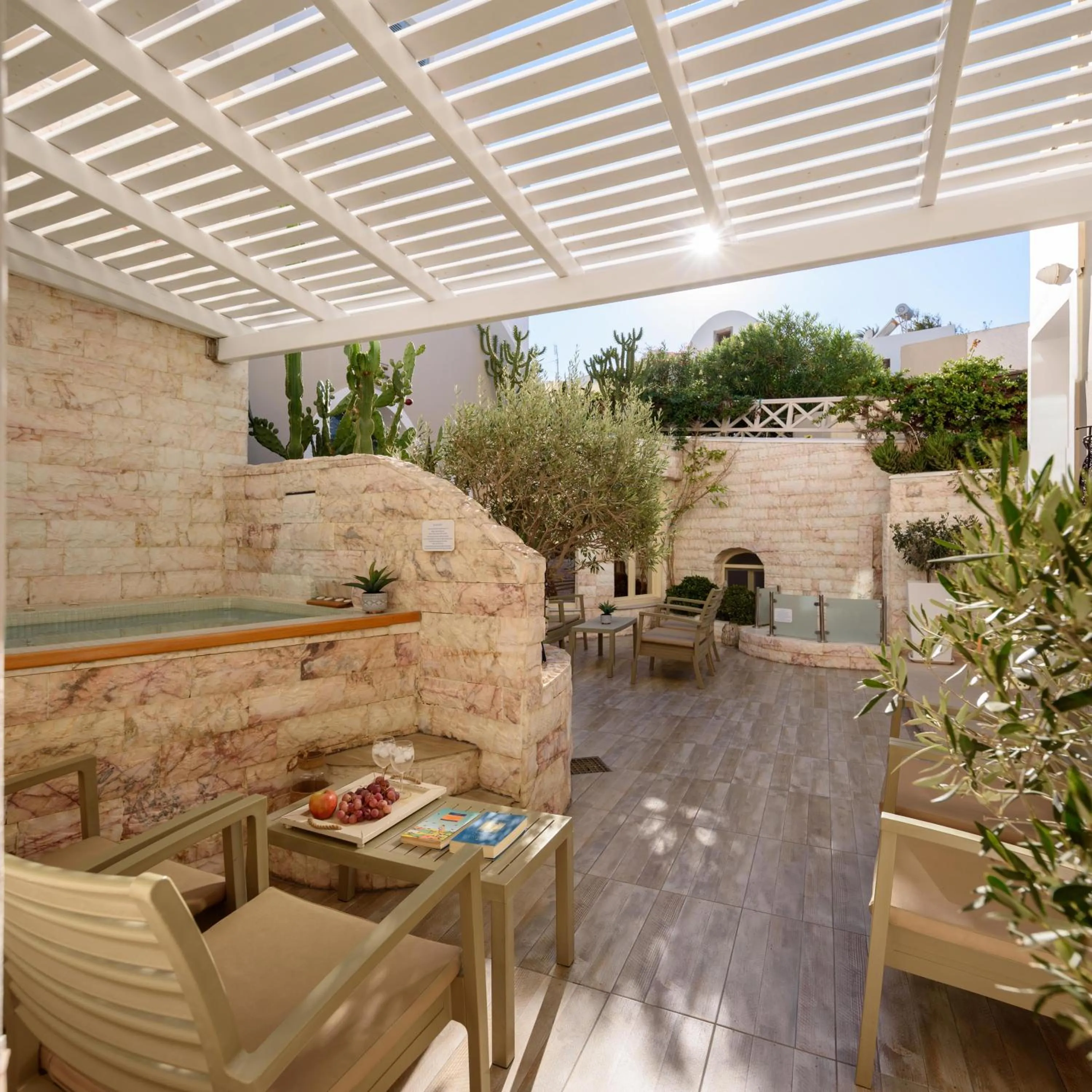 Patio in Suite Home Santorini