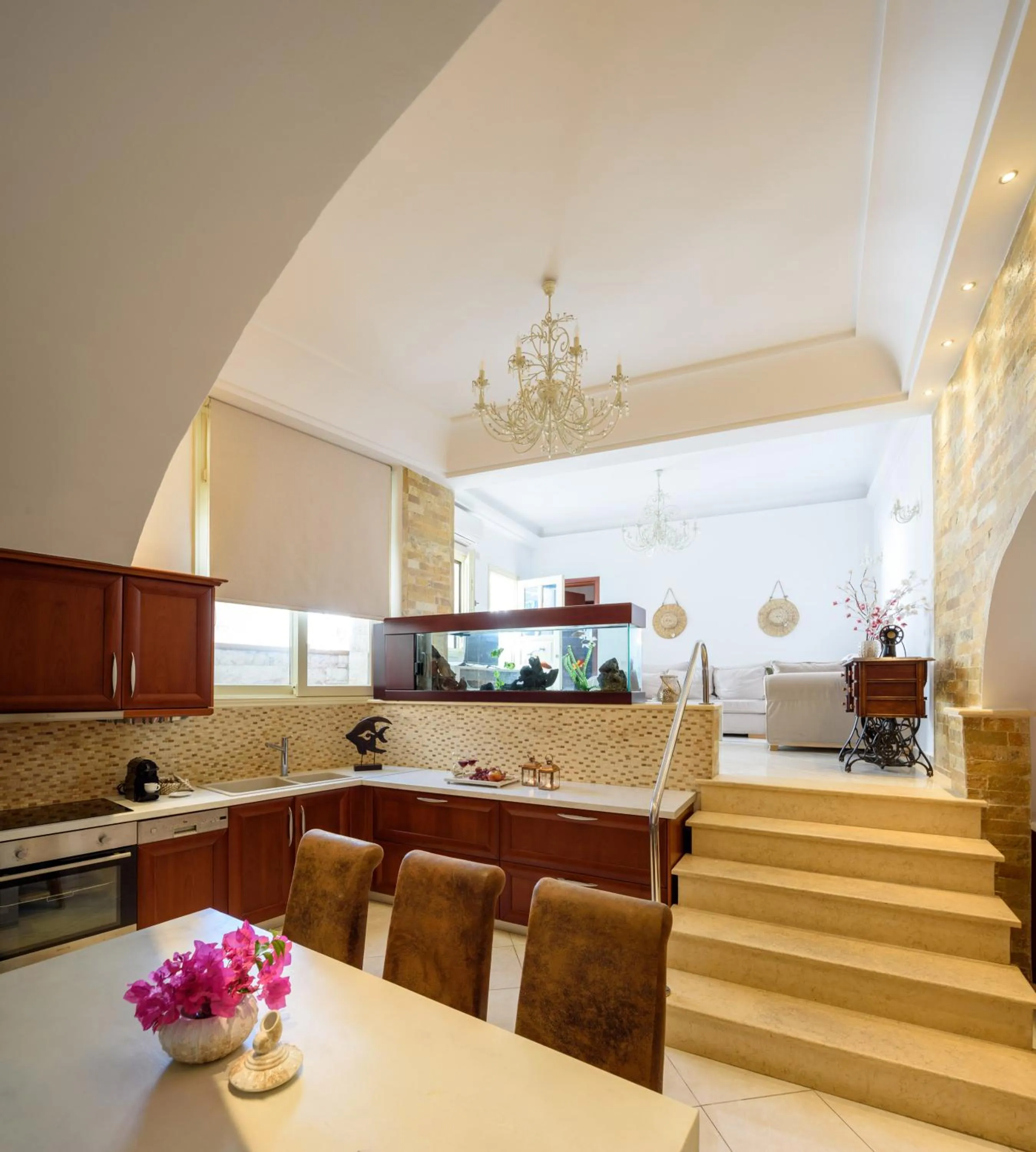 Living room in Suite Home Santorini