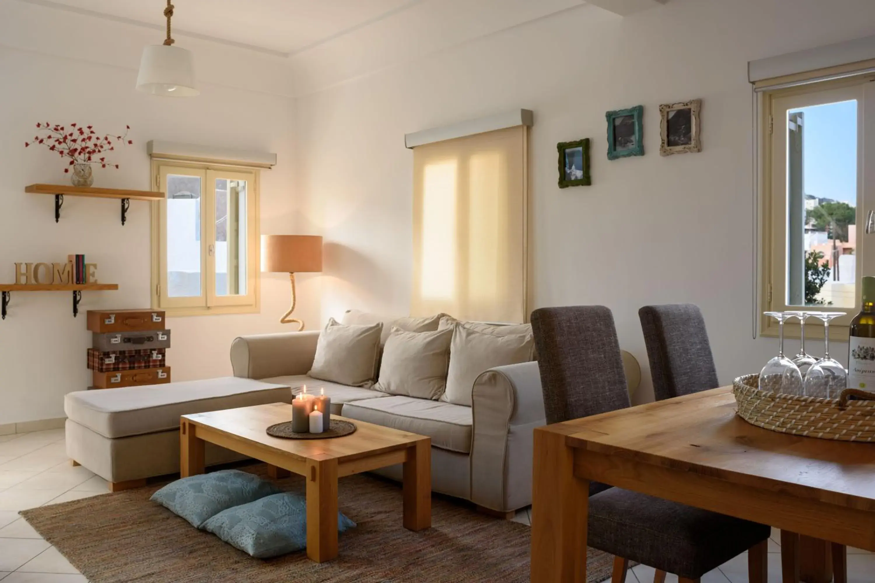 Living room in Suite Home Santorini Living room in Suite Home Santorini