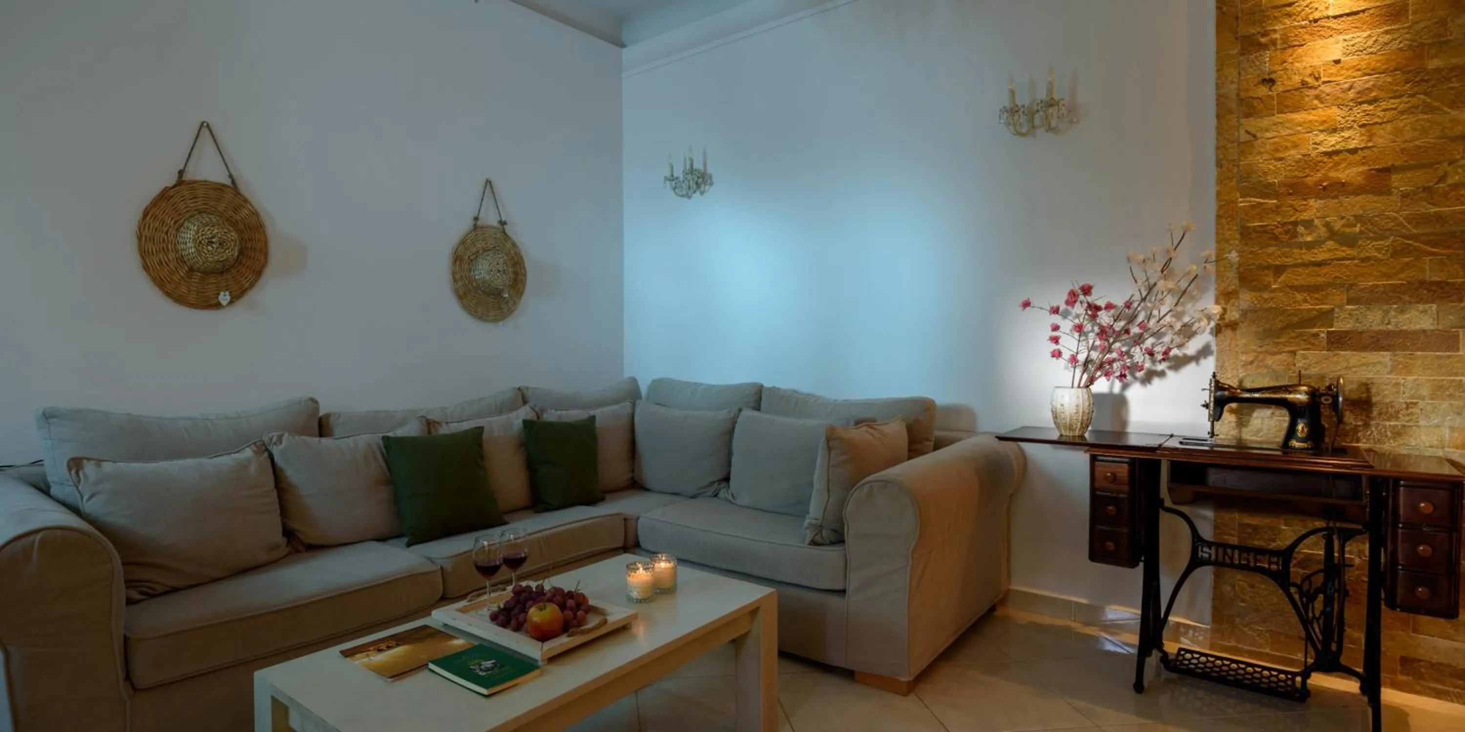 Living room in Suite Home Santorini