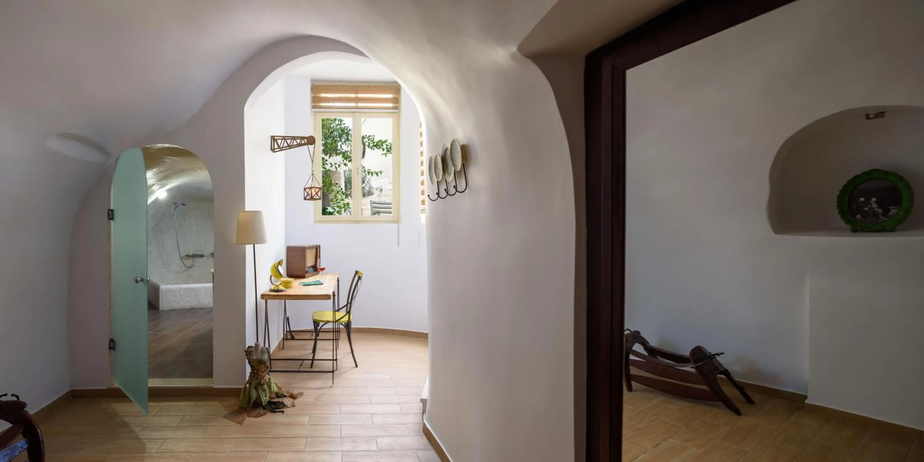 Seating area in Suite Home Santorini