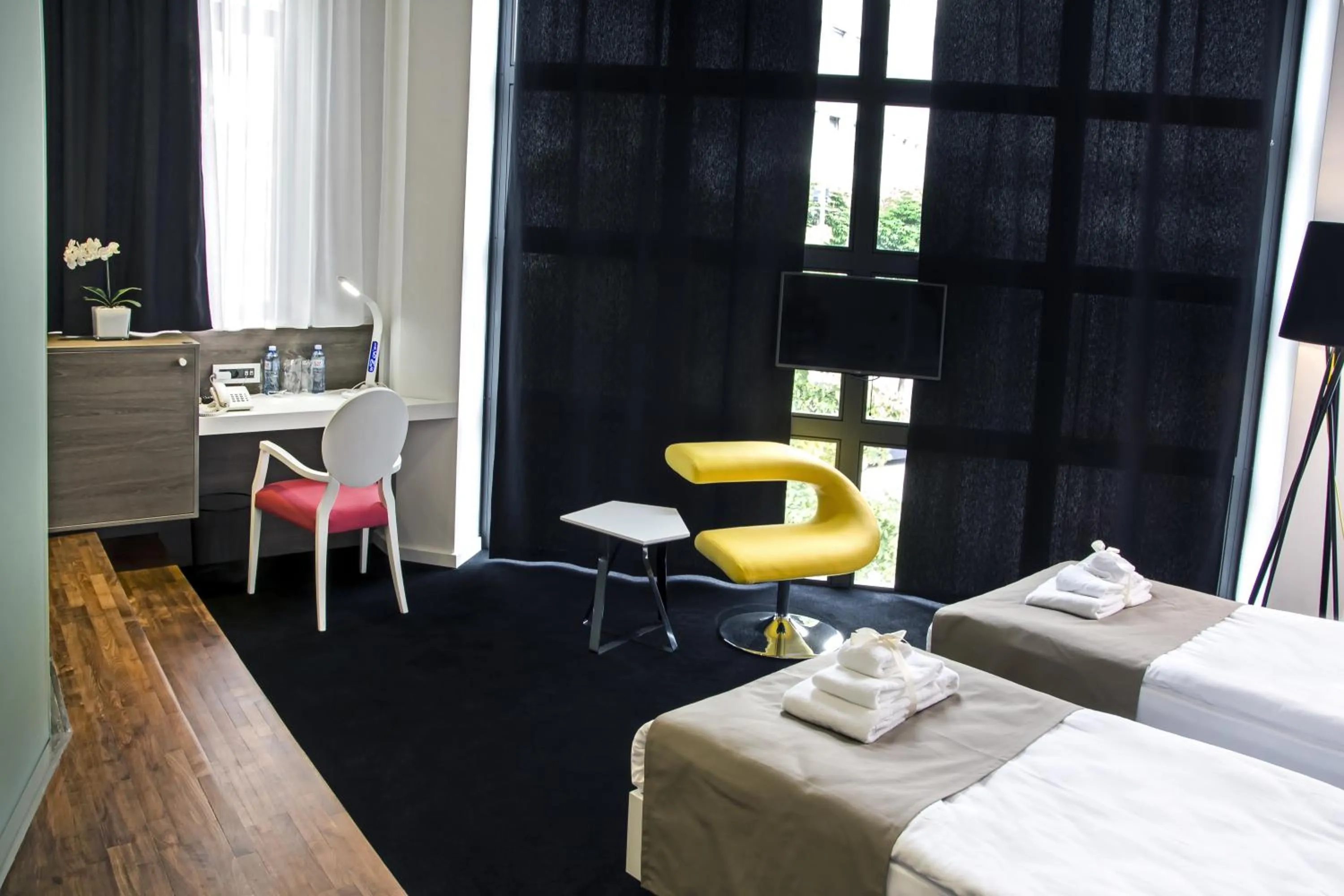 Bed in Garni Hotel Eter