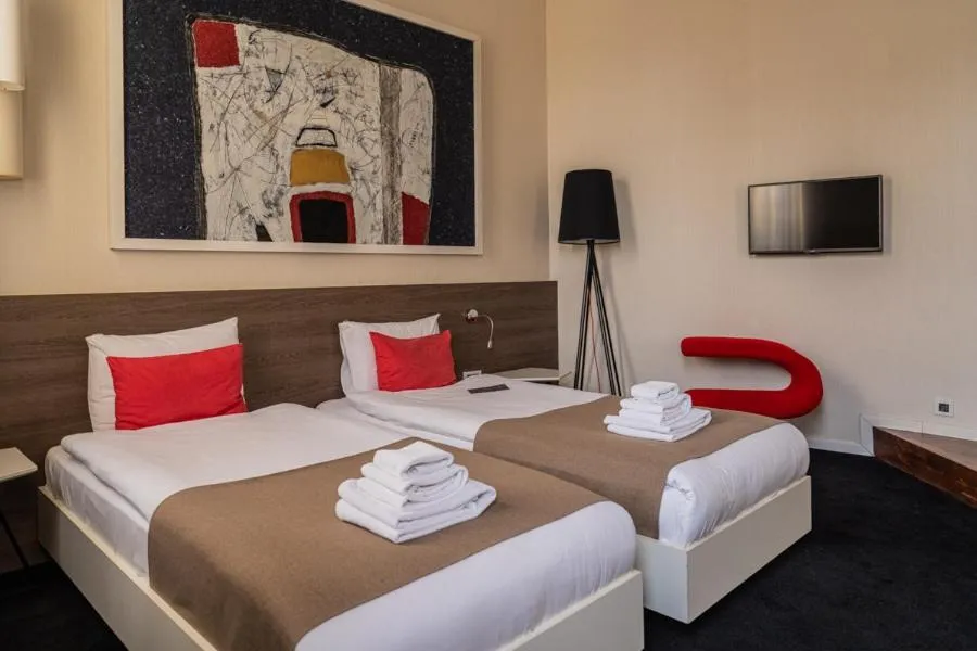 Bed in Garni Hotel Eter