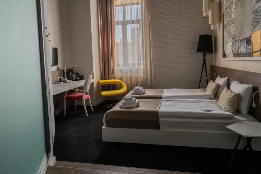 Bed in Garni Hotel Eter